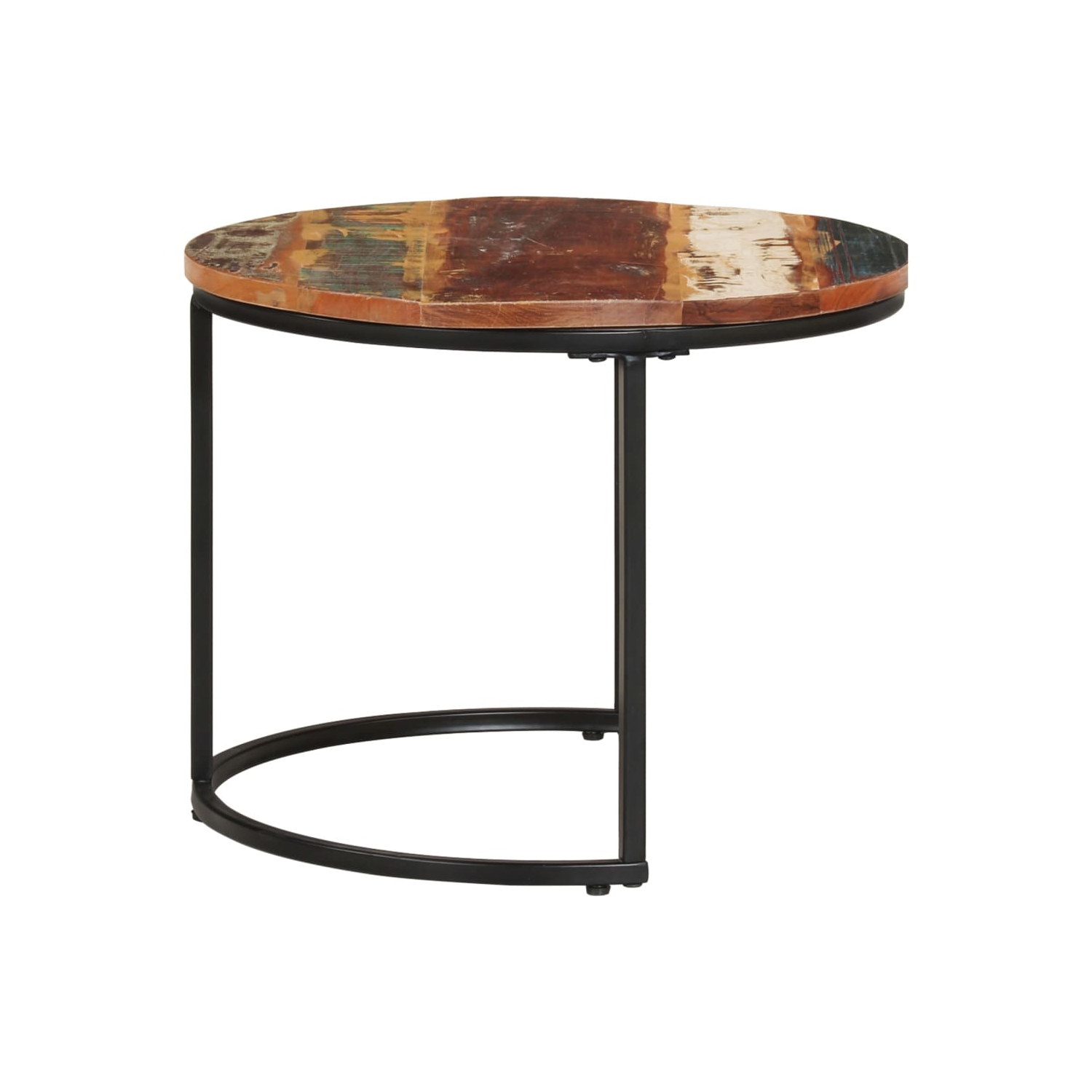 vidaXL Nesting Tables 2 pcs Solid Reclaimed Wood