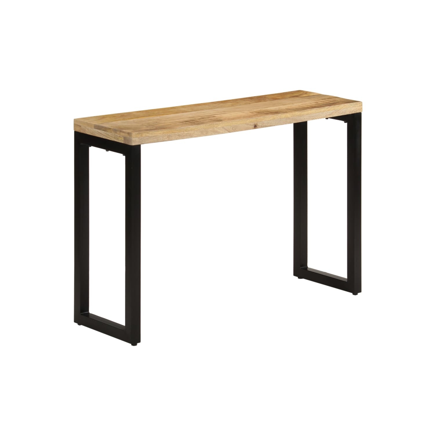 vidaXL Console Table 110x35x76 cm Solid Rough Wood Mango
