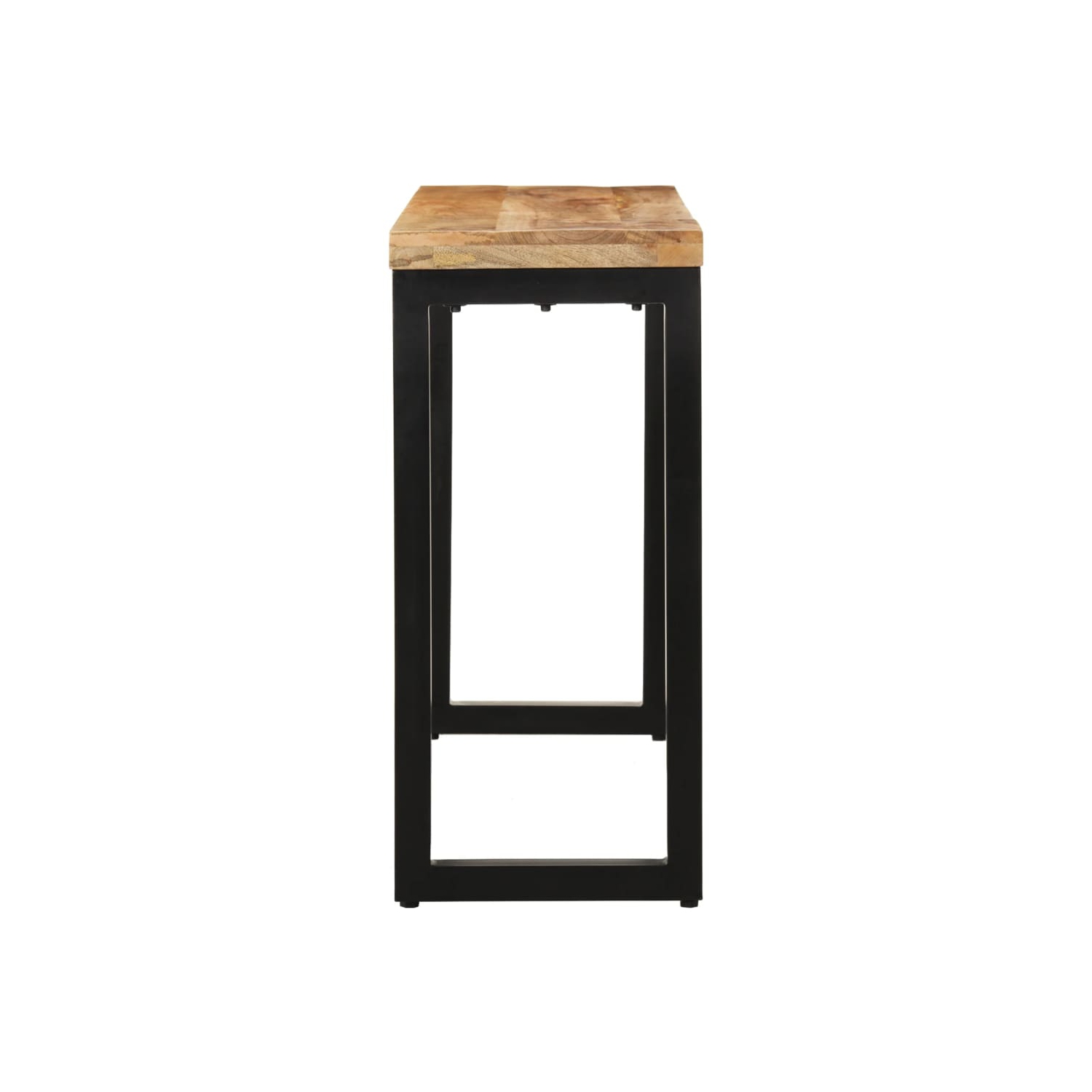 vidaXL Console Table 110x35x76 cm Solid Rough Wood Mango