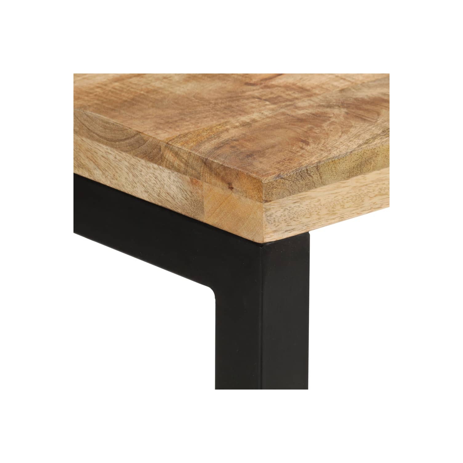 vidaXL Console Table 110x35x76 cm Solid Rough Wood Mango