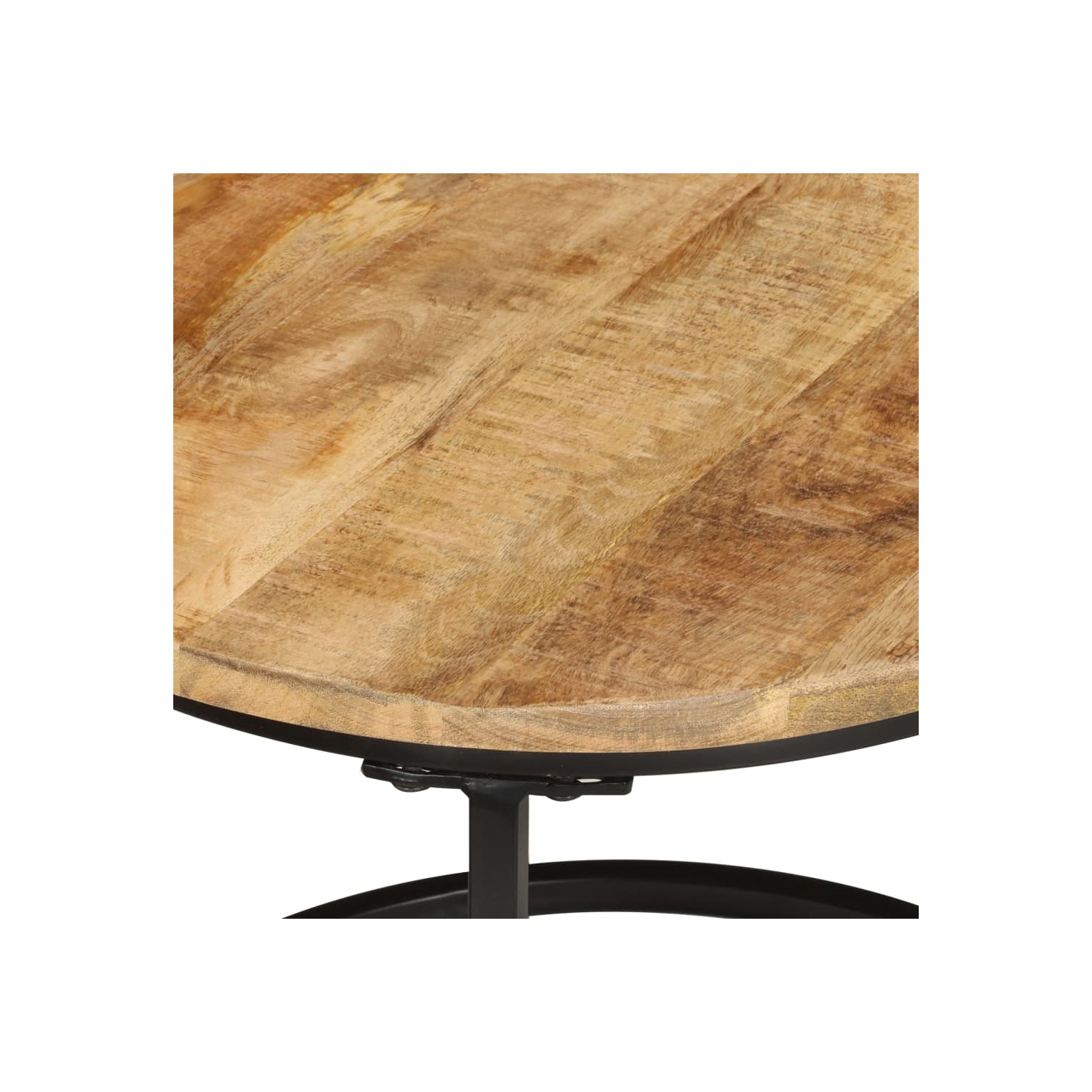 vidaXL Nesting Tables 3 pcs Solid Rough Wood Mango