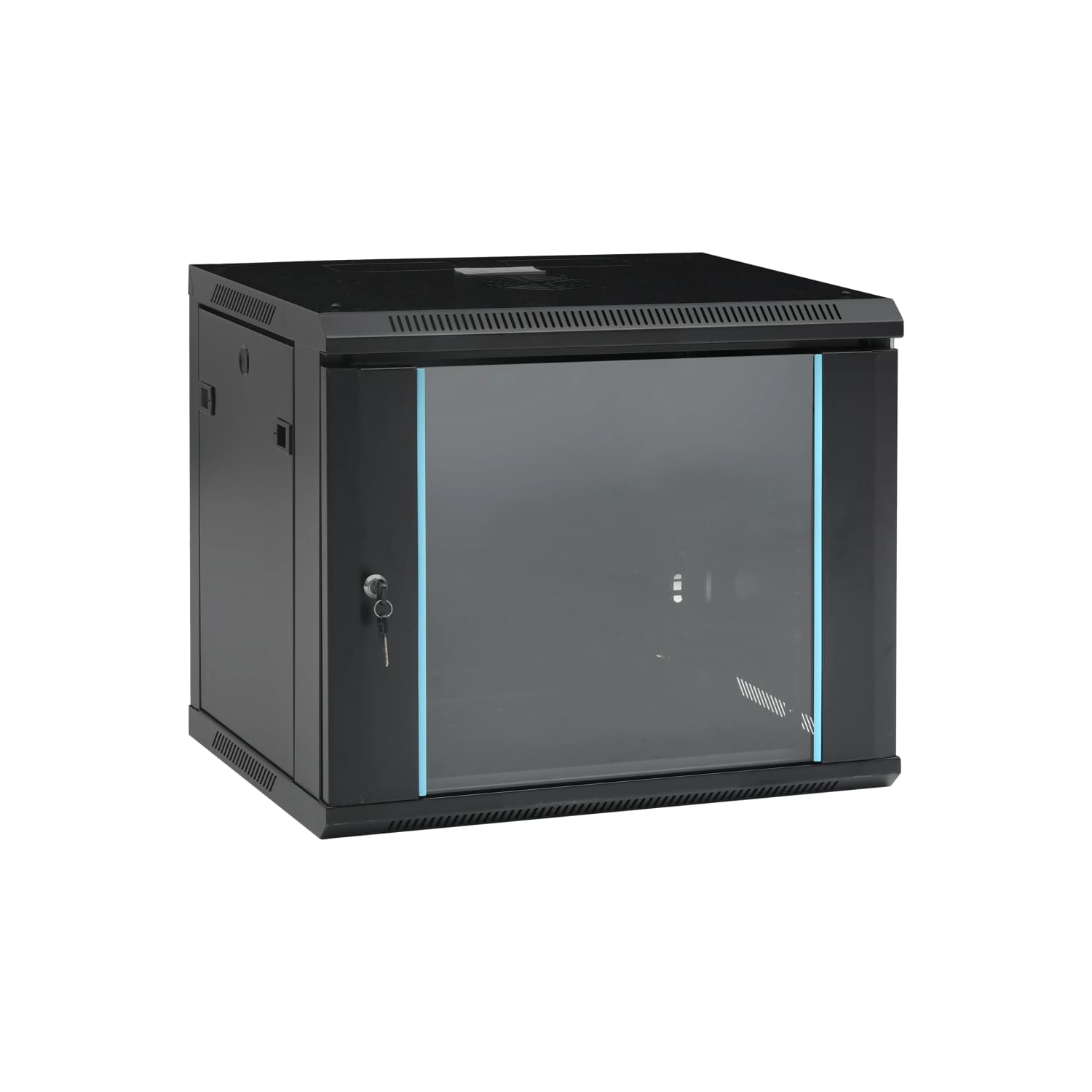 vidaXL 9U Wall Mounted Network Cabinet 19 IP20 600x450x510 mm