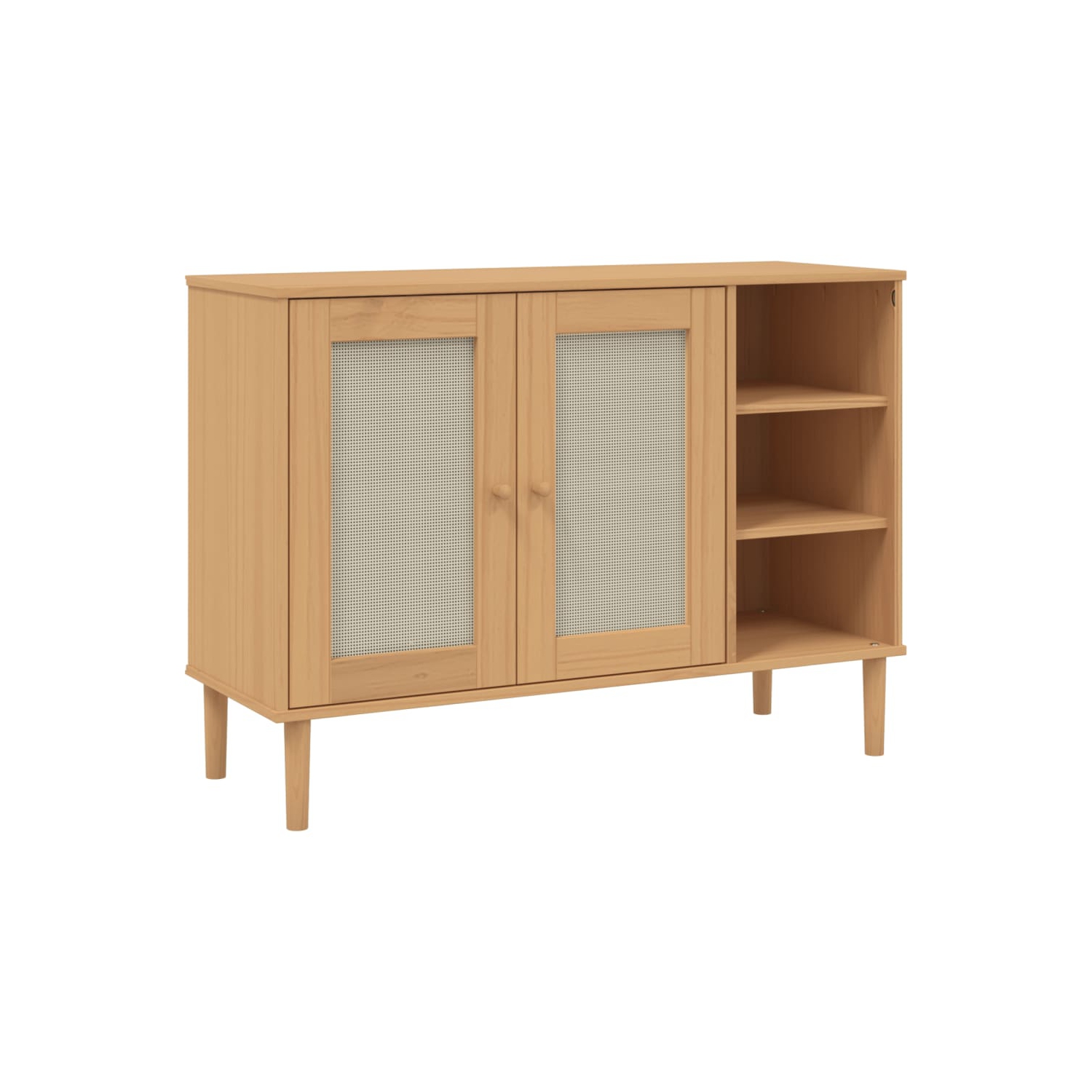 Meuble d'extérieur SENJA Rattan brun 112 x 40 x 40 po 80&nbsp;cm en pin massif