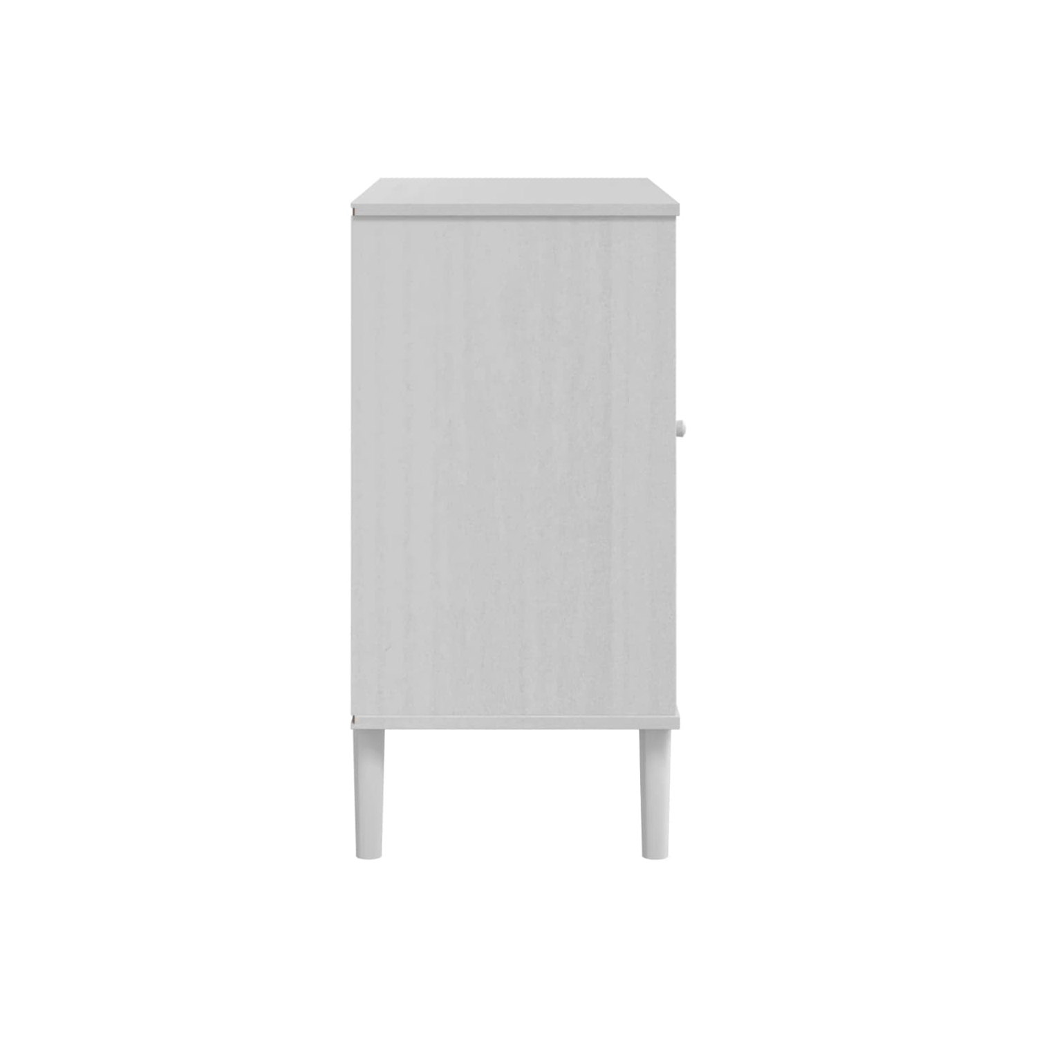 vidaXL Sideboard SENJA Rattan Look White 80x40x80 cm Solid Wood Pine