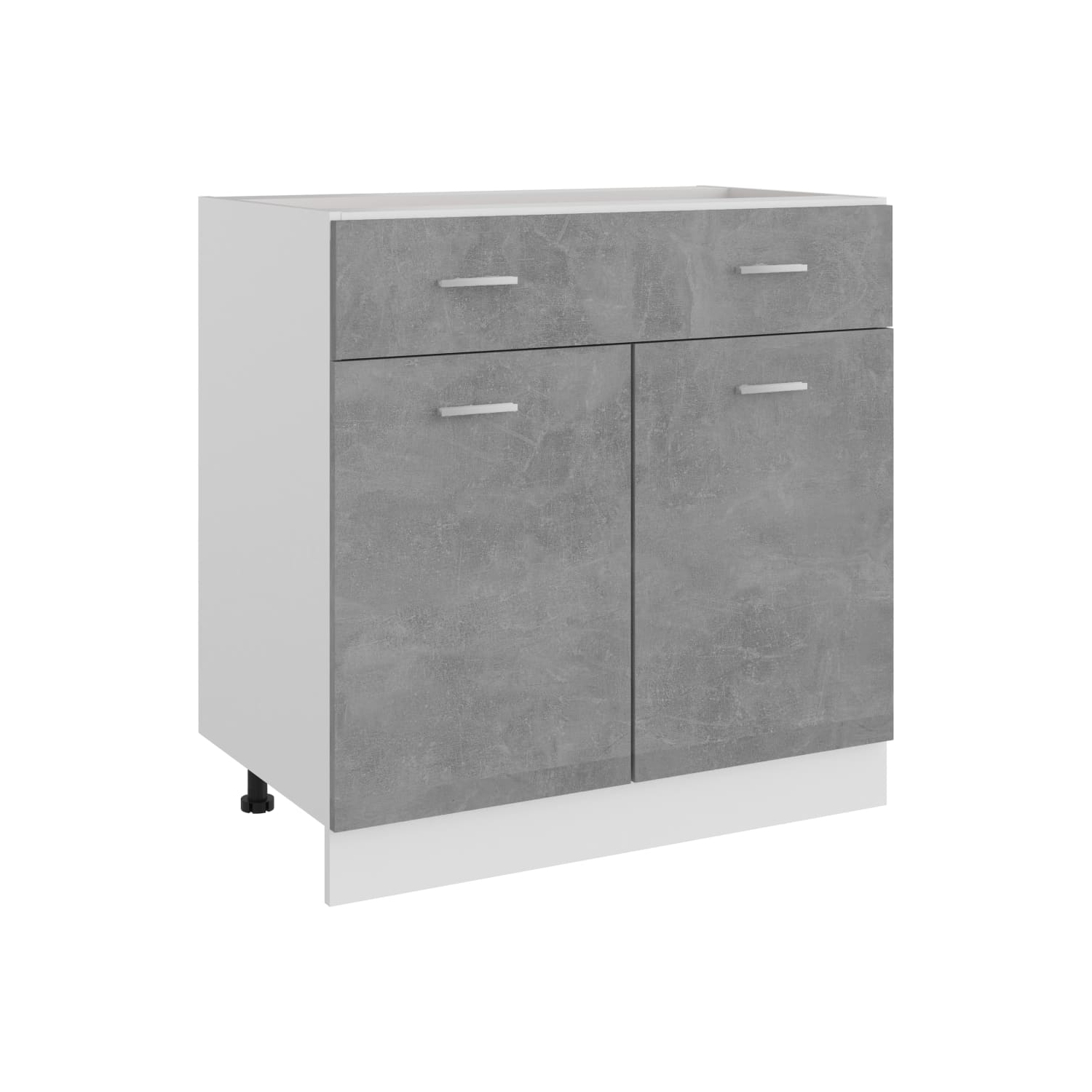 vidaXL Drawer Bottom Cabinet Concrete Grey 80x46x81.5 cm Engineered Wood