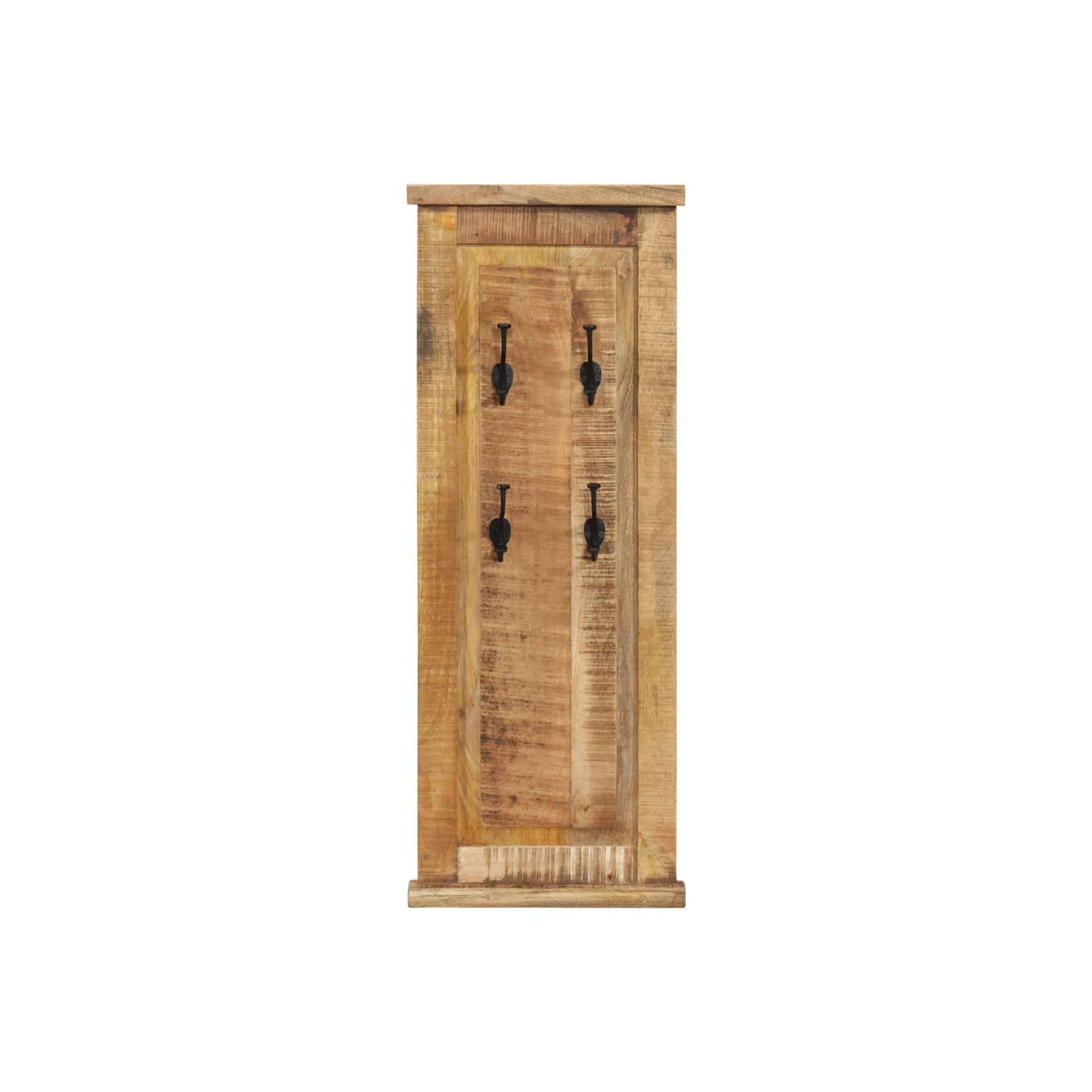 VidaXL portemanteaux 2 pièces en bois massif mangue 38 x 100&nbsp;cm