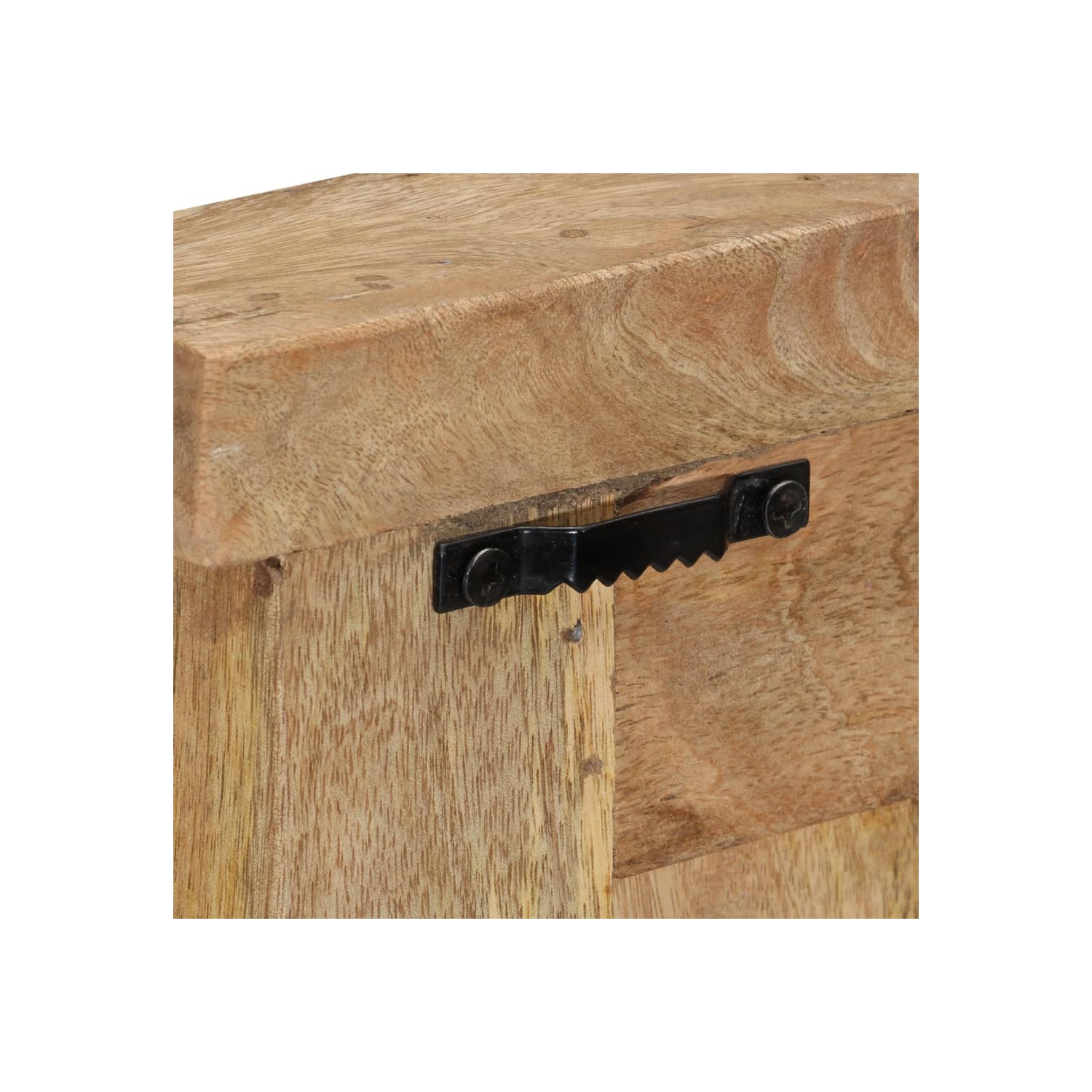 VidaXL portemanteaux 2 pièces en bois massif mangue 38 x 100&nbsp;cm