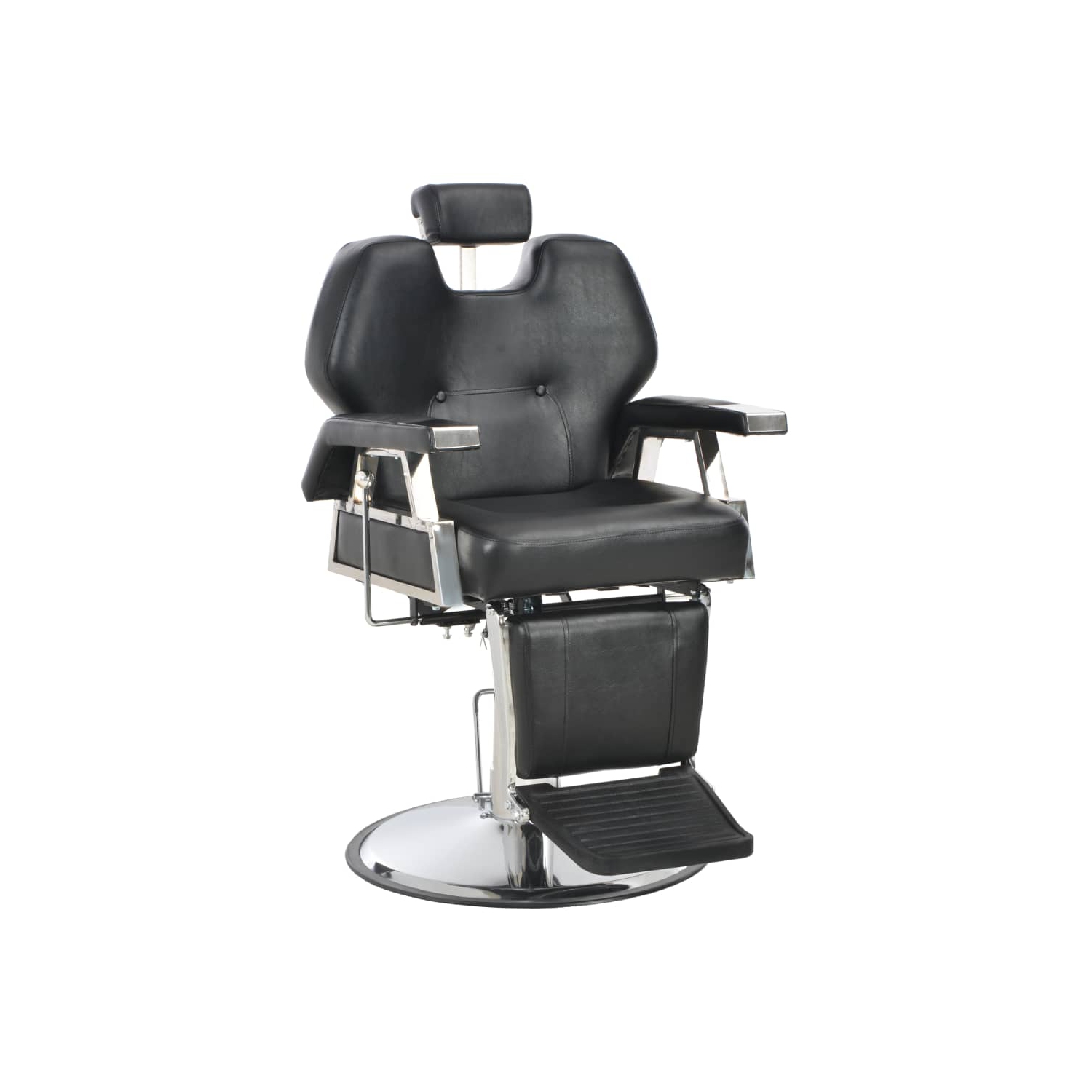 vidaXL Barber Chair Black 72x68x98 cm Faux Leather