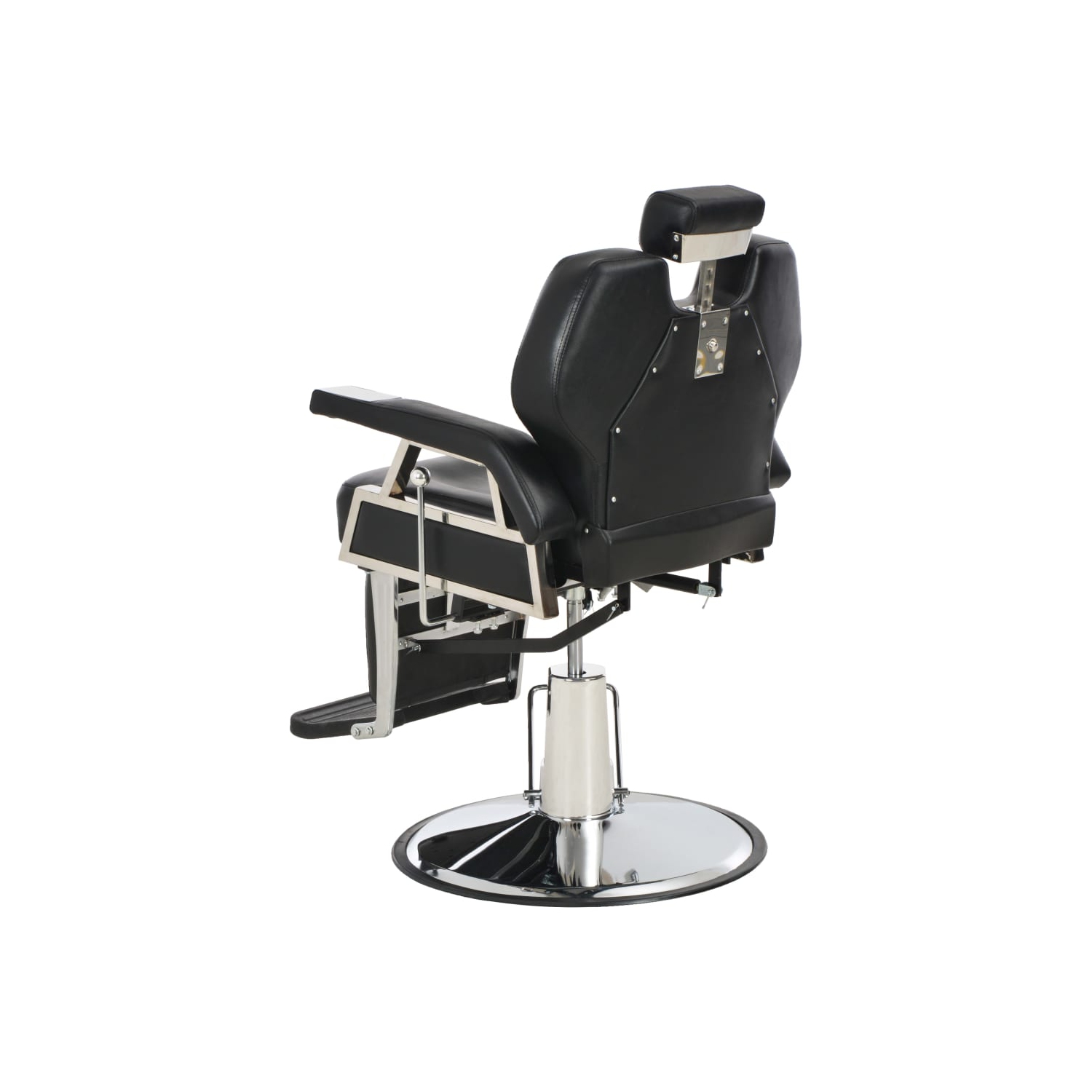 vidaXL Barber Chair Black 72x68x98 cm Faux Leather