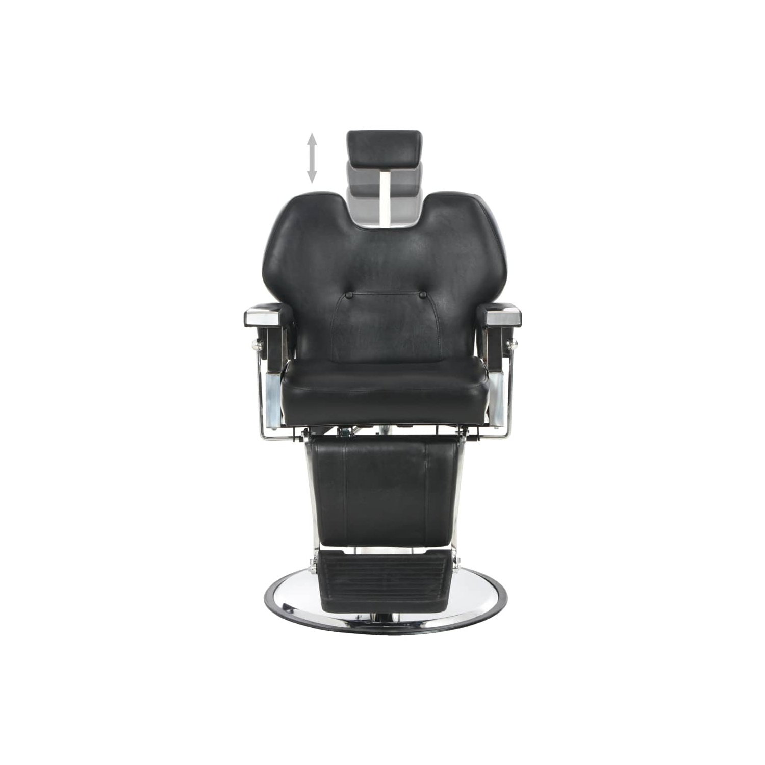 vidaXL Barber Chair Black 72x68x98 cm Faux Leather