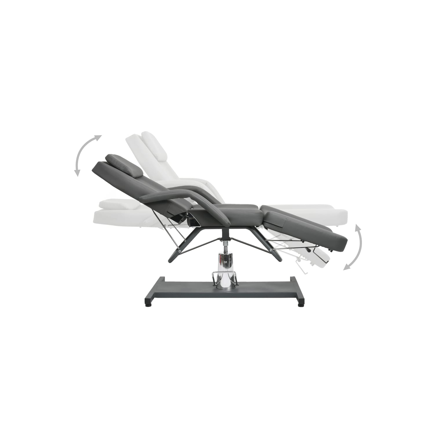Table de massage VisdaXL grise 180x62x cm