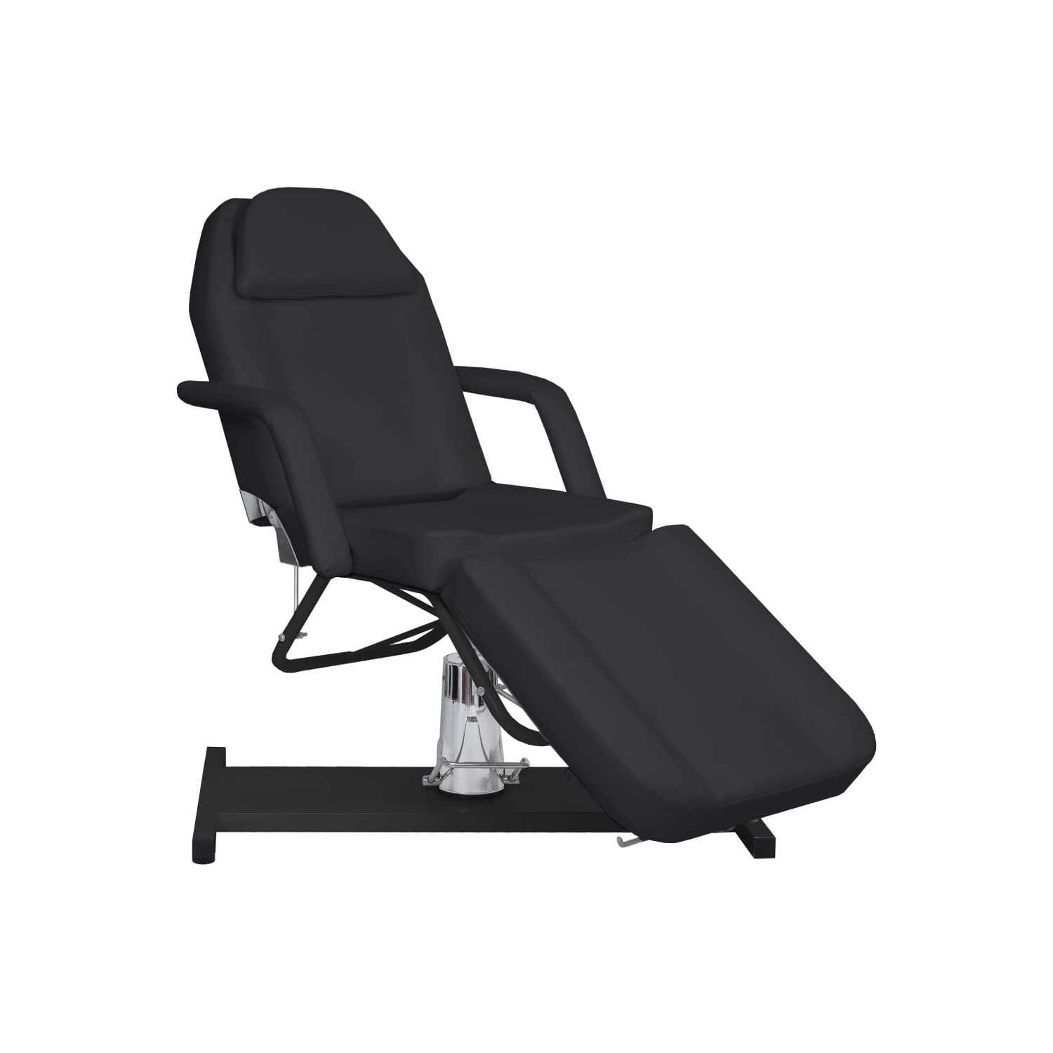 vidaXL Massage Table Black 180x62x(87-112) cm