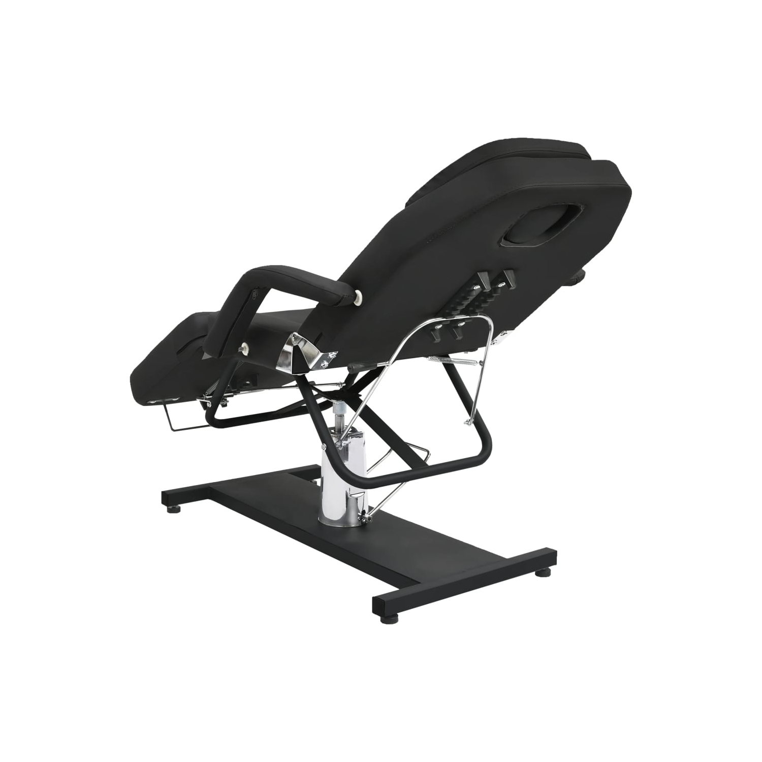 vidaXL Massage Table Black 180x62x(87-112) cm