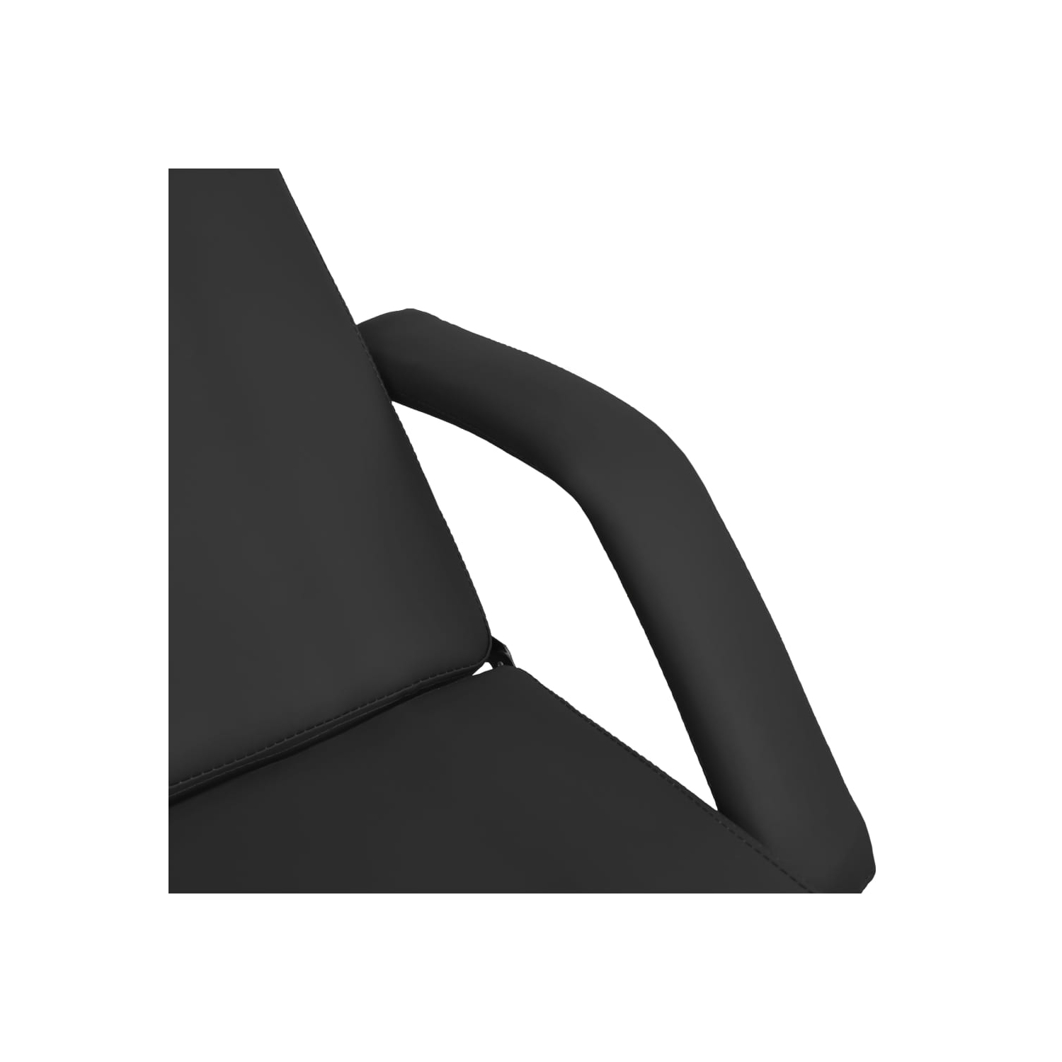 vidaXL Massage Table Black 180x62x(87-112) cm