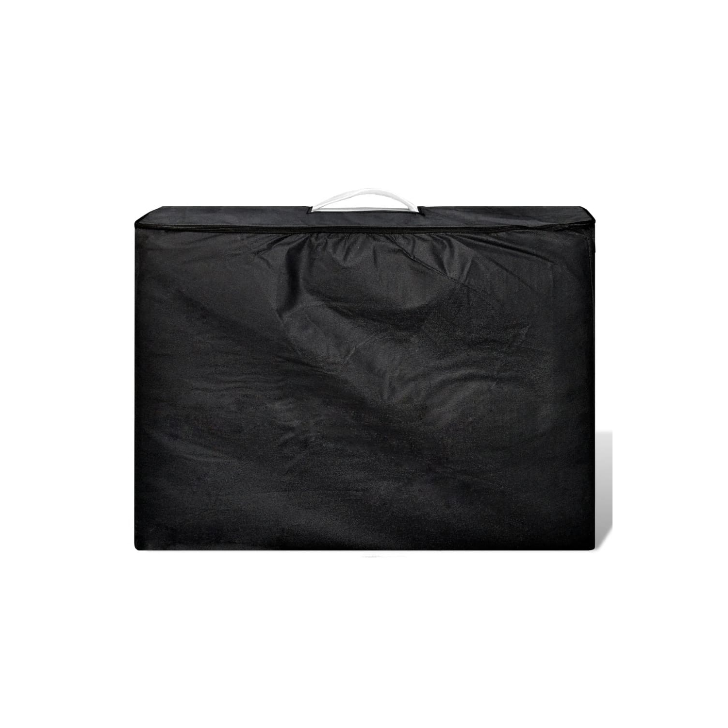 vidaXL Cream White Foldable Massage Table 4 Zones with Wooden Frame