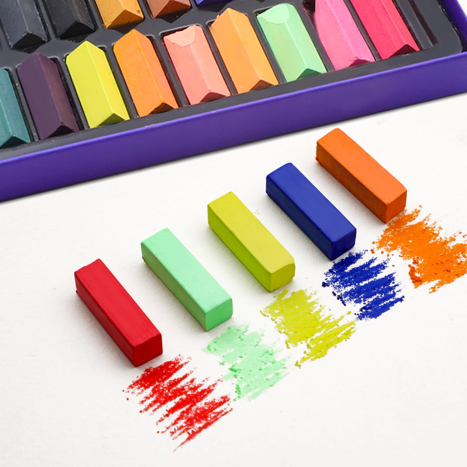 ABOUT SPACE Soft Pastel Colours - 24 Shades Of Vibrant Soft Oil Pastel  Crayons, Bright & Smooth Drawing Sticks, Easy Blendable Oil Chalk Kit For  Artist, Kids : : Home & Kitchen