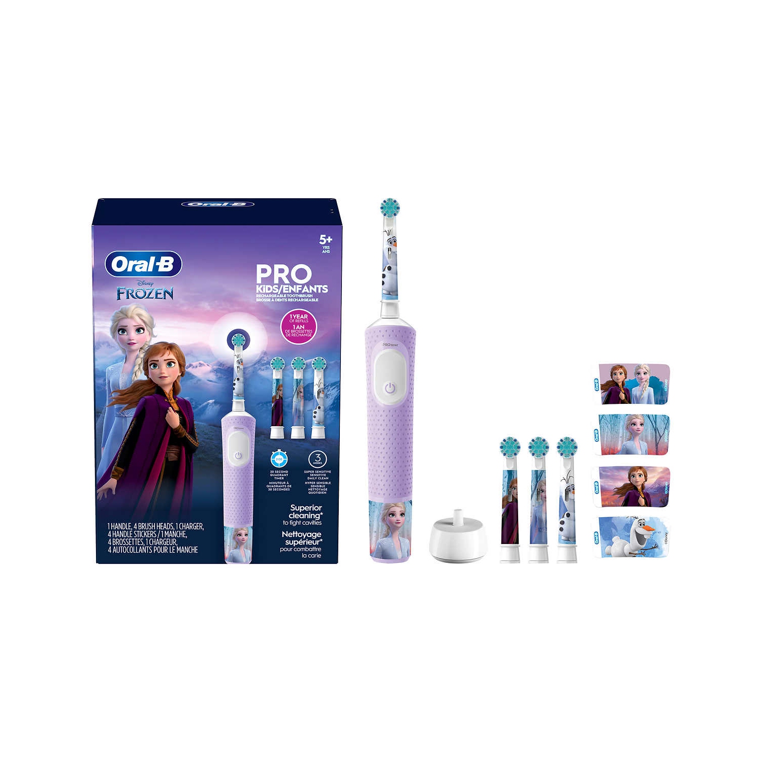 Oral-B Kids Electric Toothbrush and Refills, Disney's Frozen