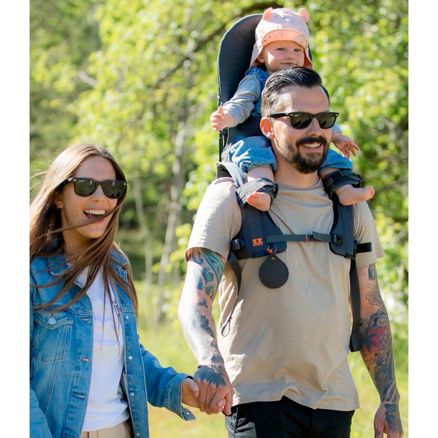 Porte-bébé à bandoulière MiniMeis G4 - Gris