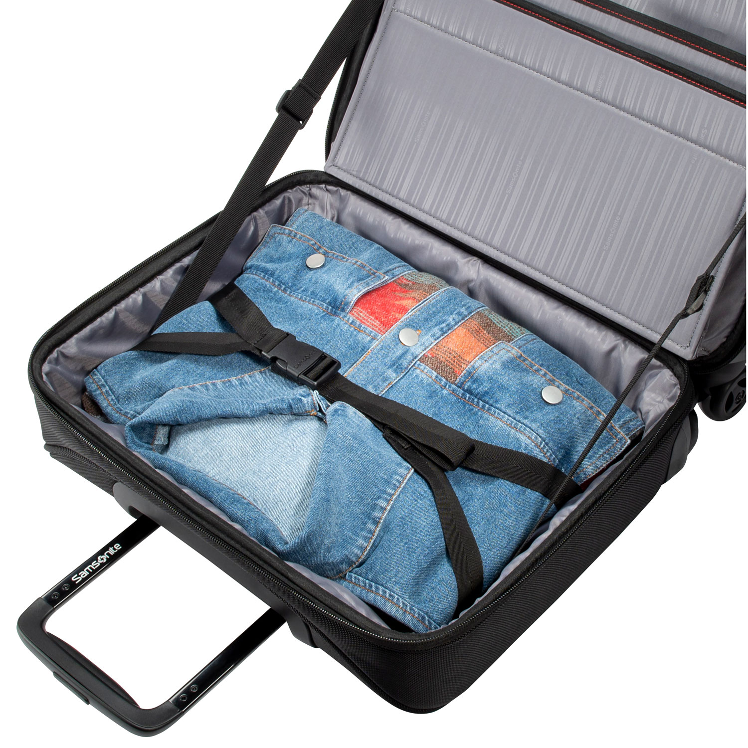 Bureau mobile à roulettes pivotantes Xenon 4.0 pour portable de 15,6 po de Samsonite - Noir