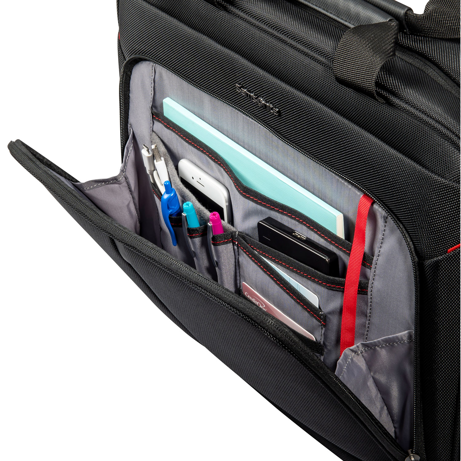 Sac messager mince Xenon 4.0 de Samsonite pour portable de 15,6 po - Noir