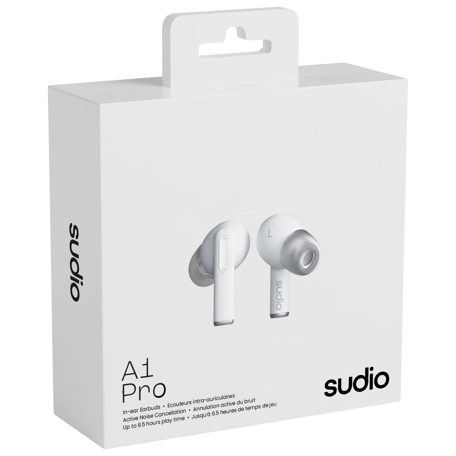 Écouteurs boutons 100 % sans fil à suppression du bruit A1 Pro de Sudio Audio - Blanc
