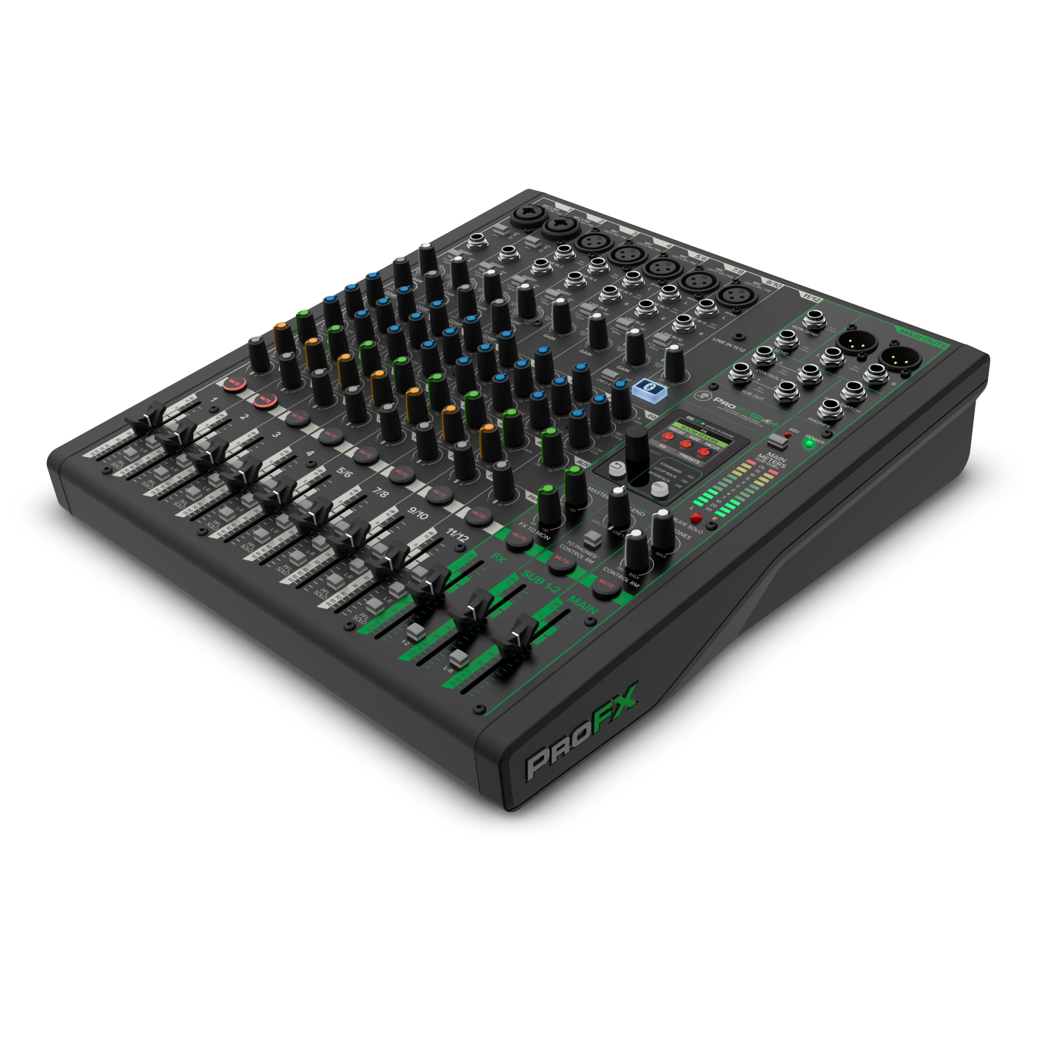 Mackie ProFX12v3+ 12-Channel Professional Effects Mixer with Bluetooth