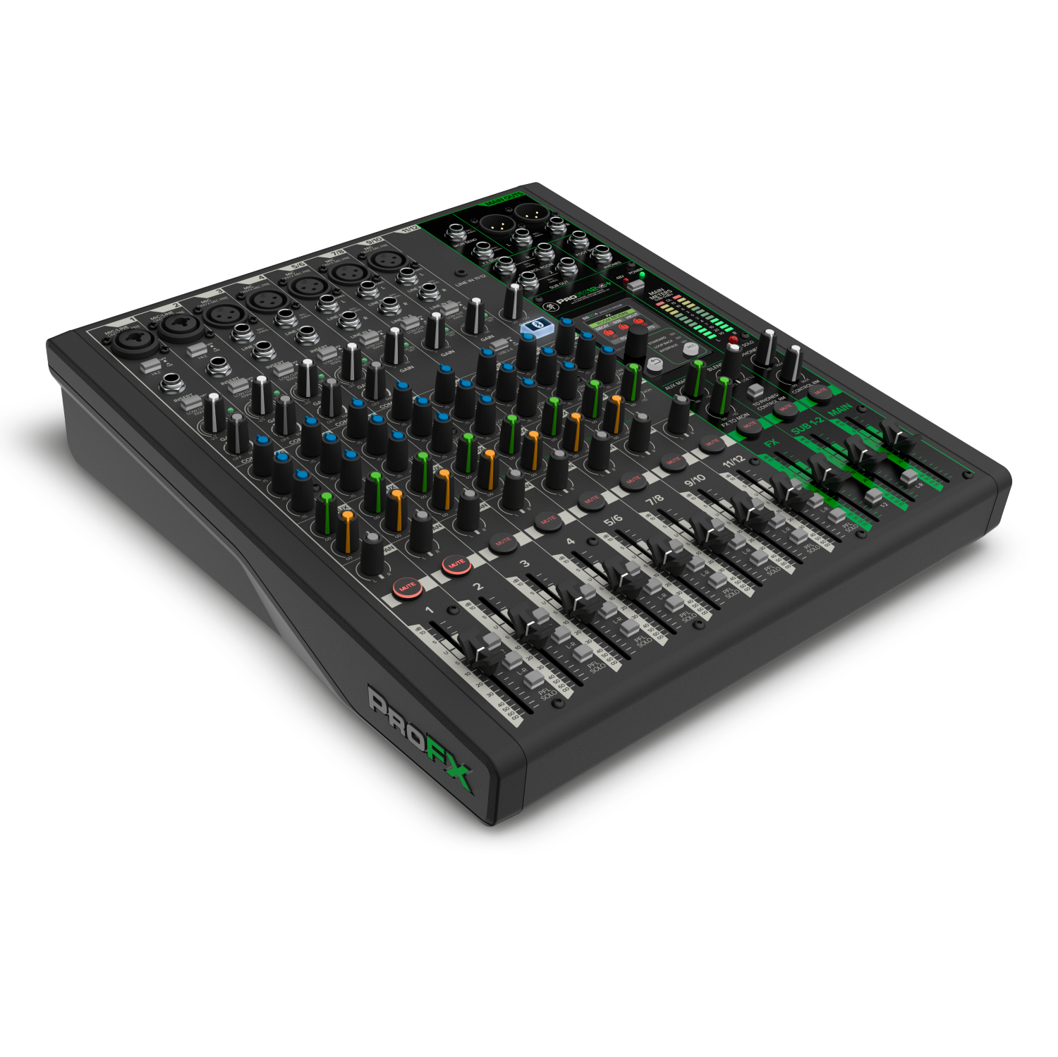 Mackie ProFX12v3+ 12-Channel Professional Effects Mixer with Bluetooth
