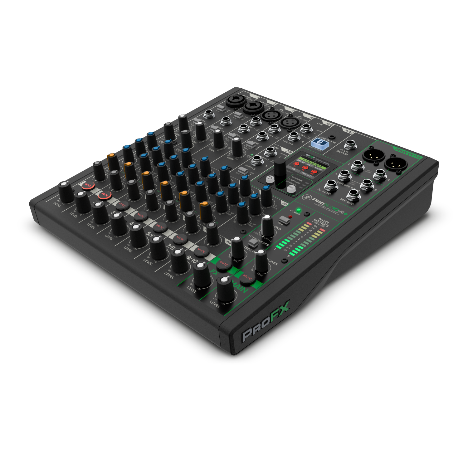 Mackie ProFX10v3+ 10-Channel Professional Effects Mixer with Bluetooth