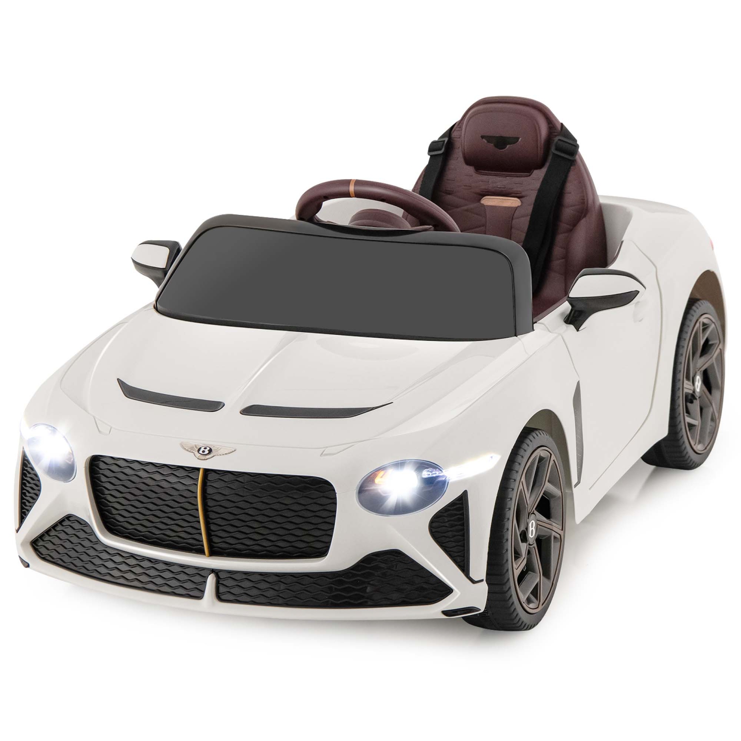 Jouet porteur électrique pour enfants Bentley Bacalar 12&nbsp;V de Costway sous licence avec télécommande