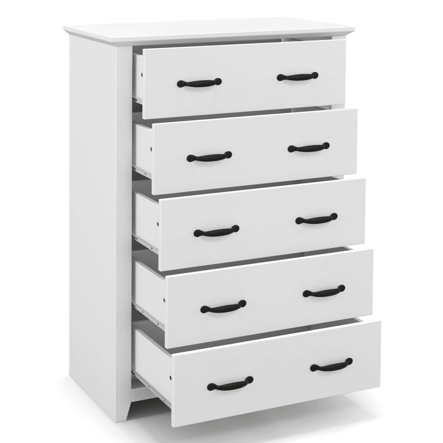 Commode à 5 tiroirs avec rangement de Costway pour chambre à coucher