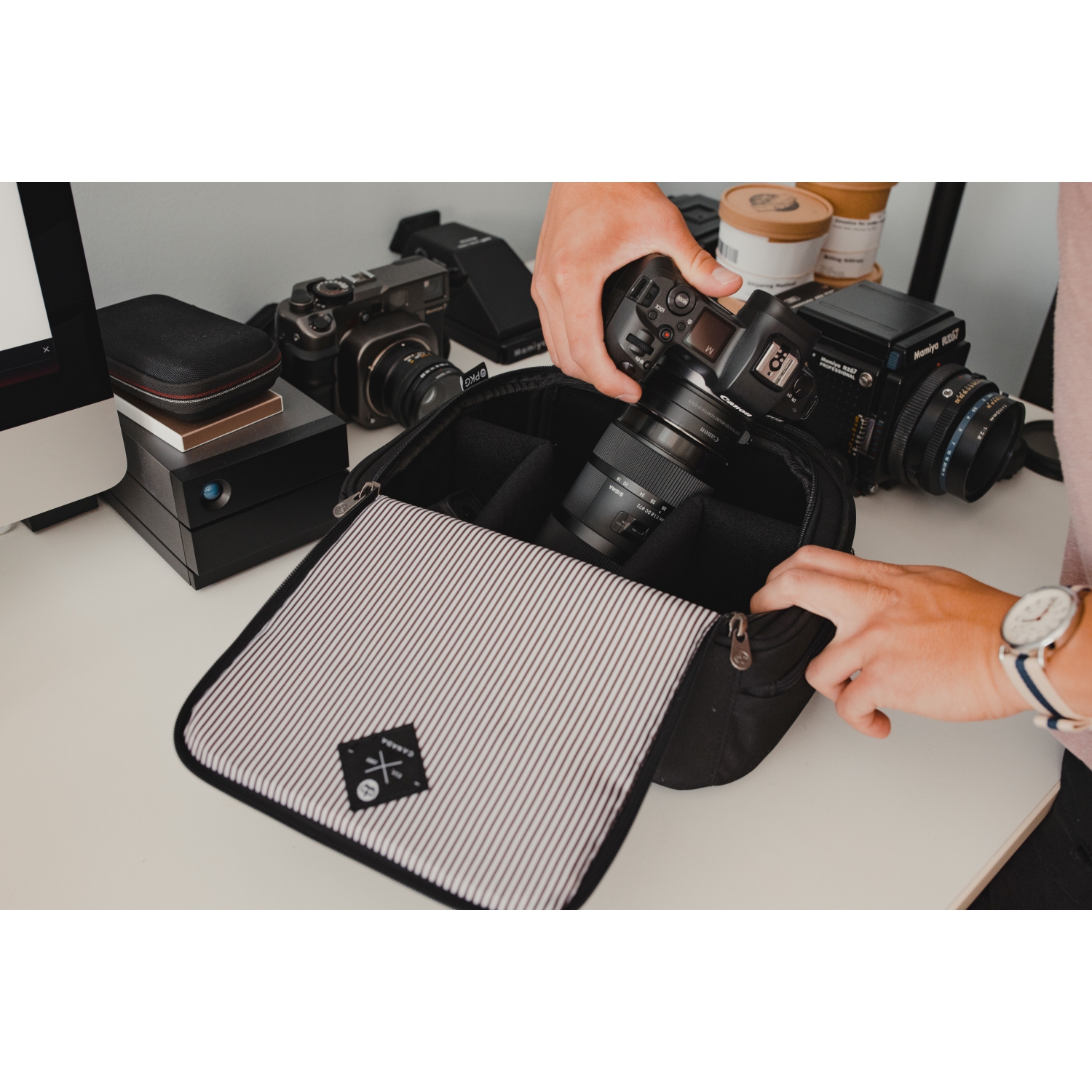 PKG Polson Recycled Camera | Tech Bag