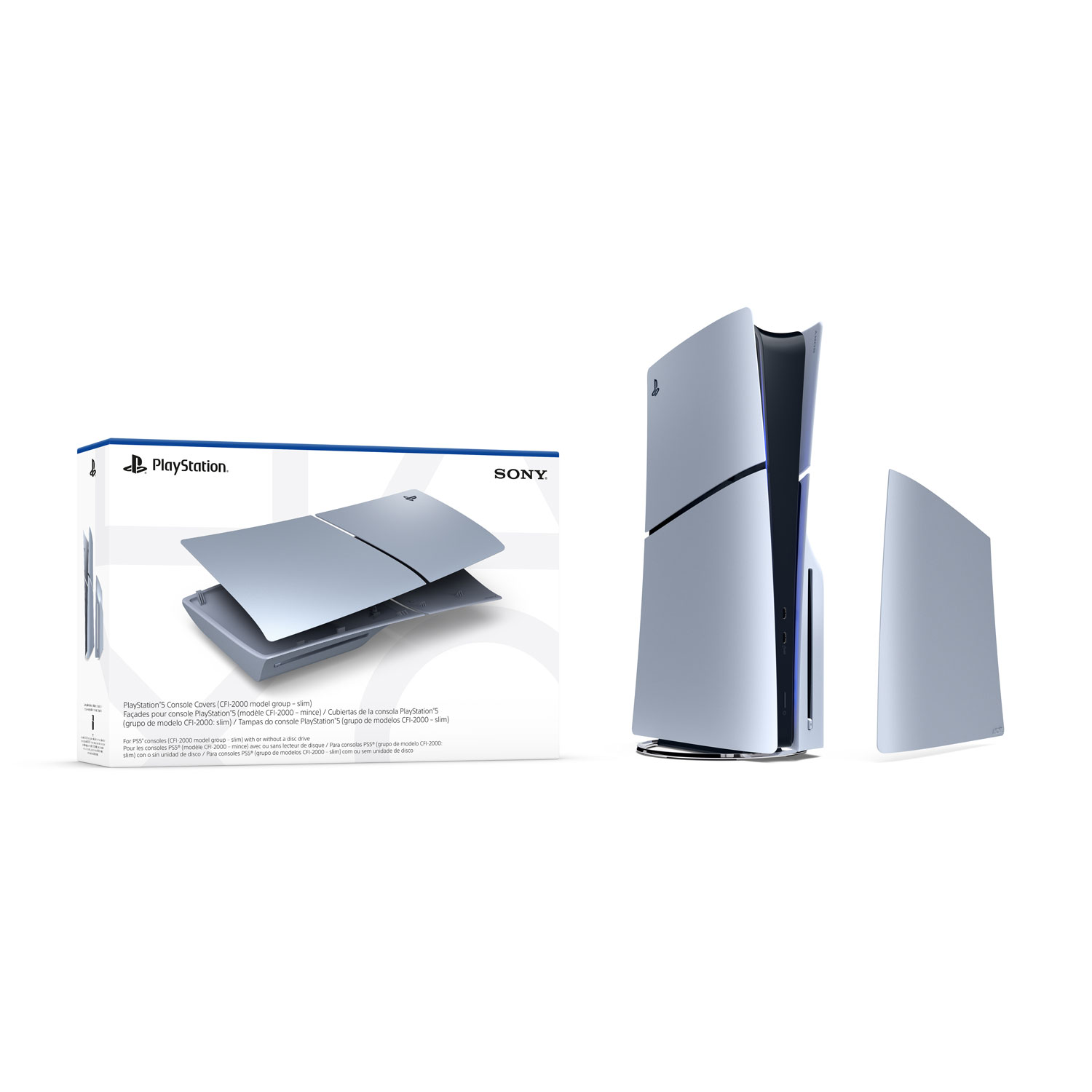 PlayStation 5 Slim Console Cover - Sterling Silver