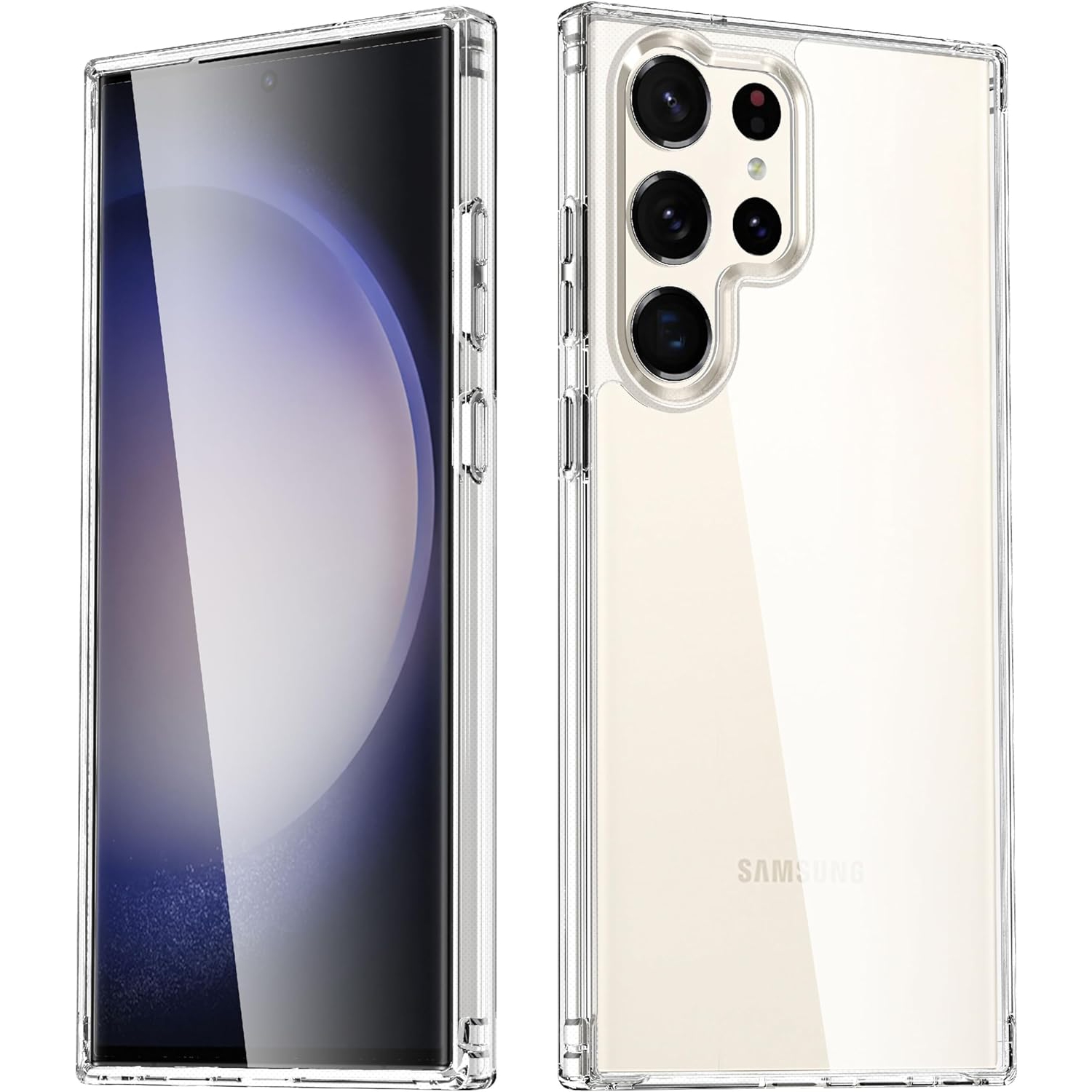 [CSmart] Étui ultramince en TPUR souple à l’arrière pour Samsung Galaxy S24 Ultra, transparent