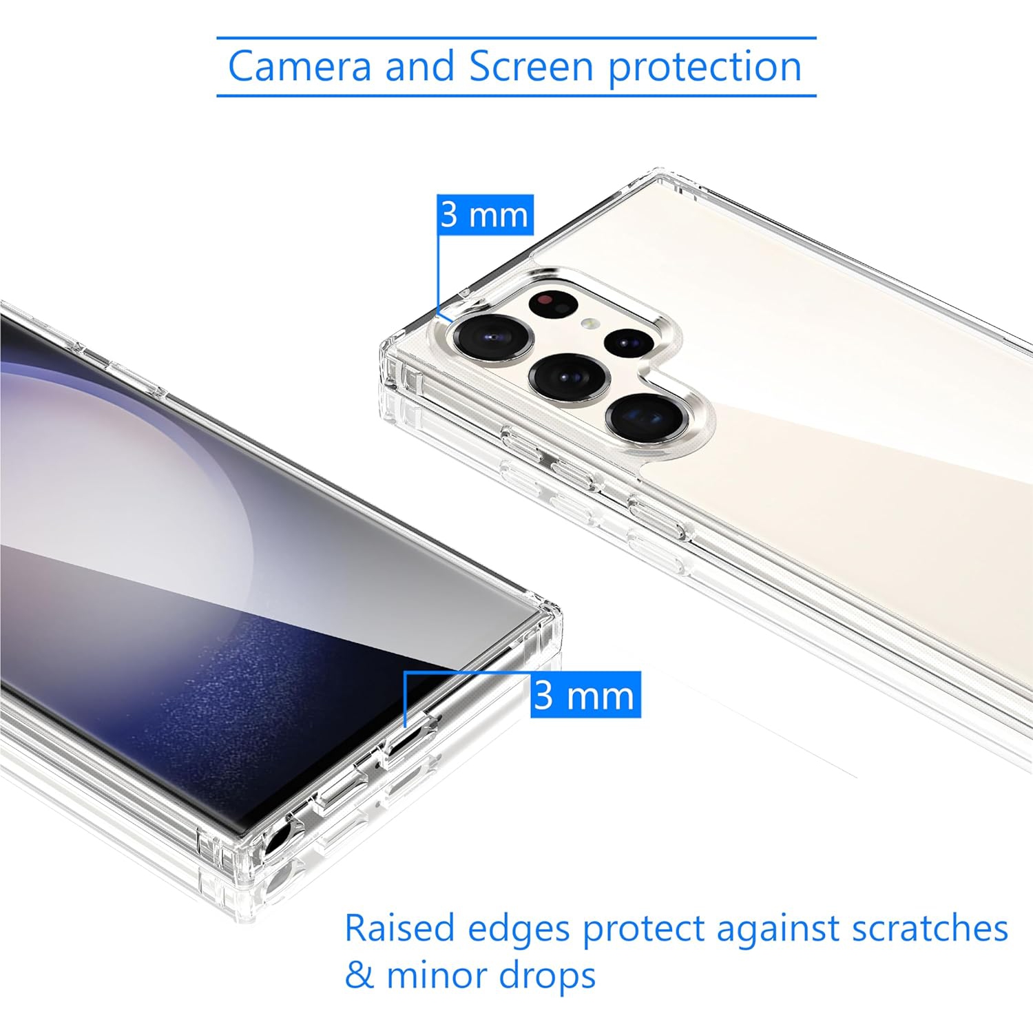 [CSmart] Étui ultramince en TPUR souple à l’arrière pour Samsung Galaxy S24 Ultra, transparent