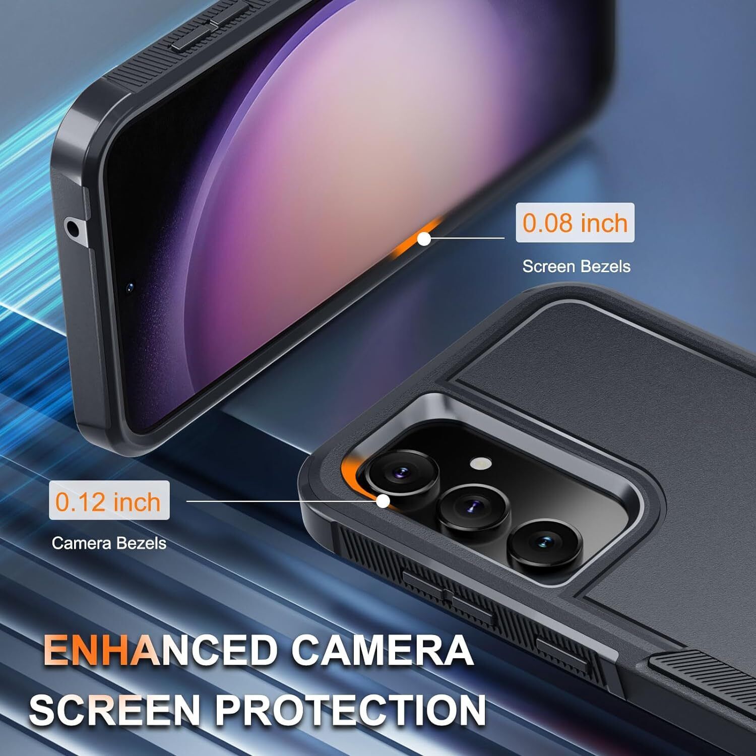 [CS] Étui rigide robuste en caoutchouc à double couche pour Samsung Galaxy S25 Plus/S24 Plus, rose pâle