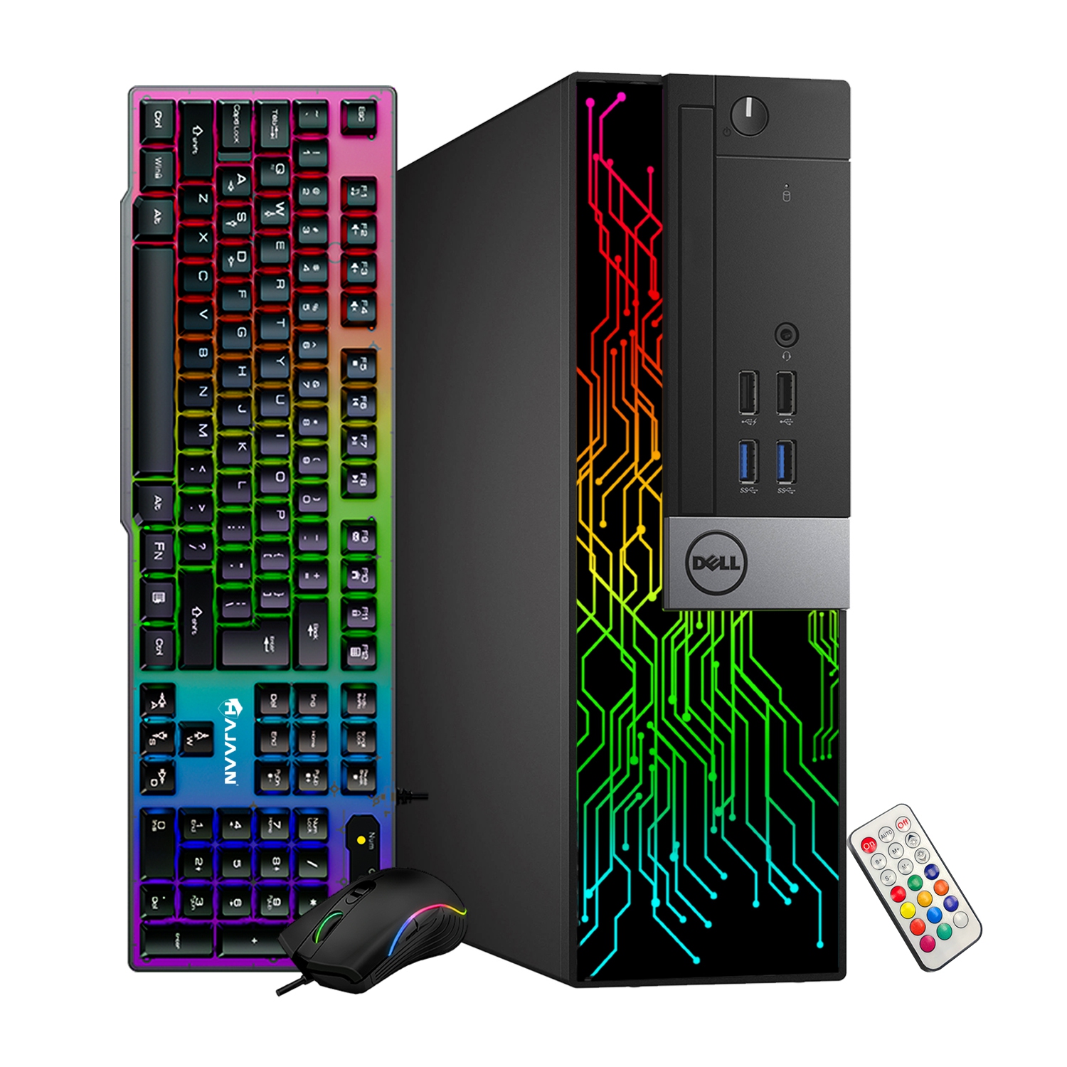 Refurbished - Dell OptiPlex 5060 RGB Desktop Computer - R5 430 2GB | Intel i5-8500 Six Core (4.1GHz Turbo) | 16GB DDR4 RAM | 512GB SSD | WiFi +