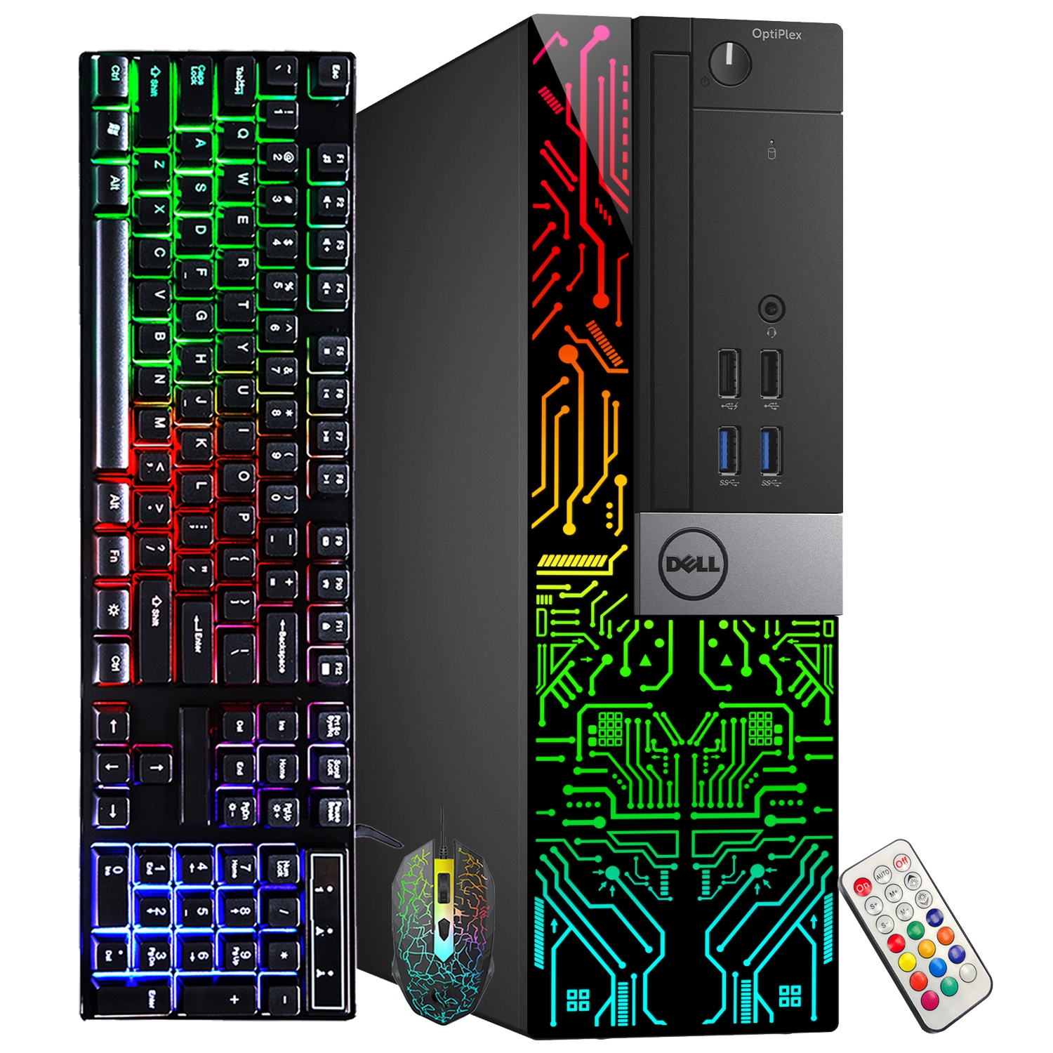 Refurbished - Dell OptiPlex 5060 RGB Desktop Computer - GT 730 2GB | Intel i5-8500 Six Core (4.1GHz Turbo) | 16GB DDR4 RAM | 512GB SSD | WiFi +
