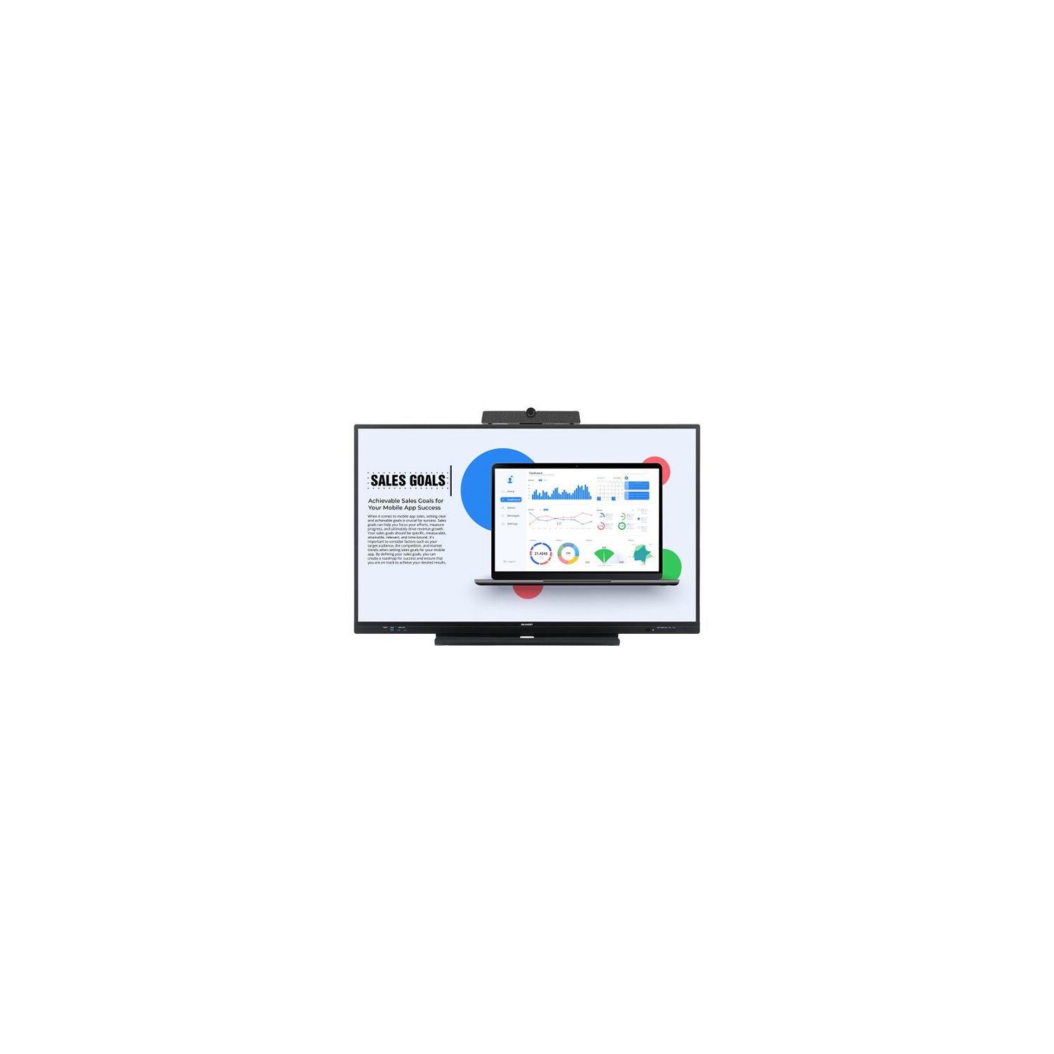 Sharp 65" 4K UHD Aquos Board Interactive Touch Display (PNLC652) - Black