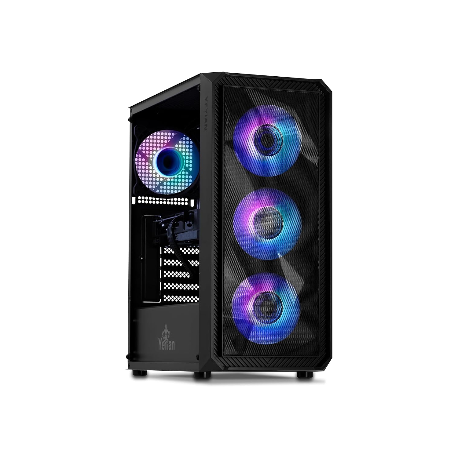 YEYIAN TANTO Gaming PC Desktop INTEL i5 12400F RTX 4060 1TB NVMe SSD 16GB DDR5 5200 MHz 650W PSU AC, Wi-Fi, Windows 11 64bit- YPI-TA24F0B-4602U