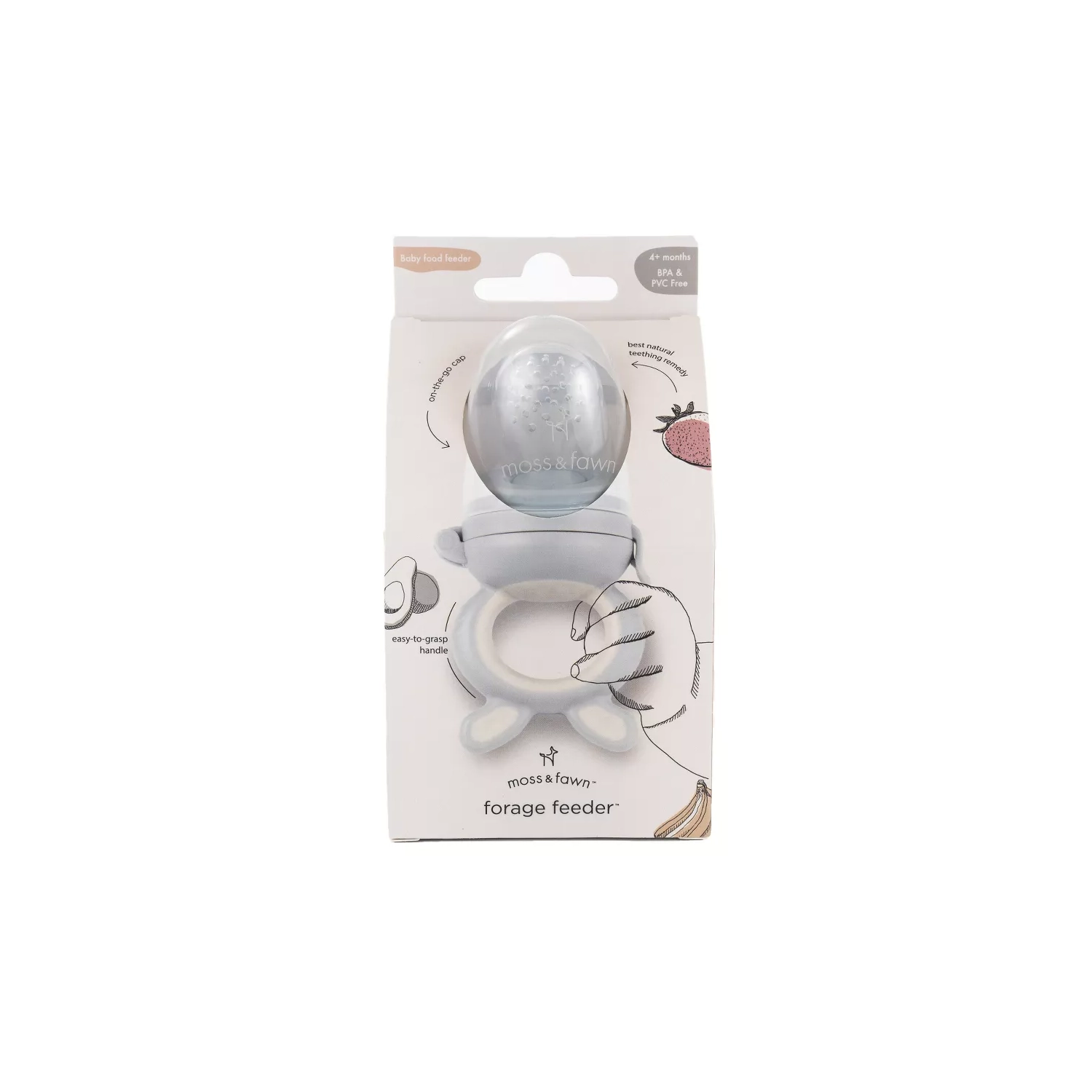 Moss and Fawn Silicone Forage Feeder - dew