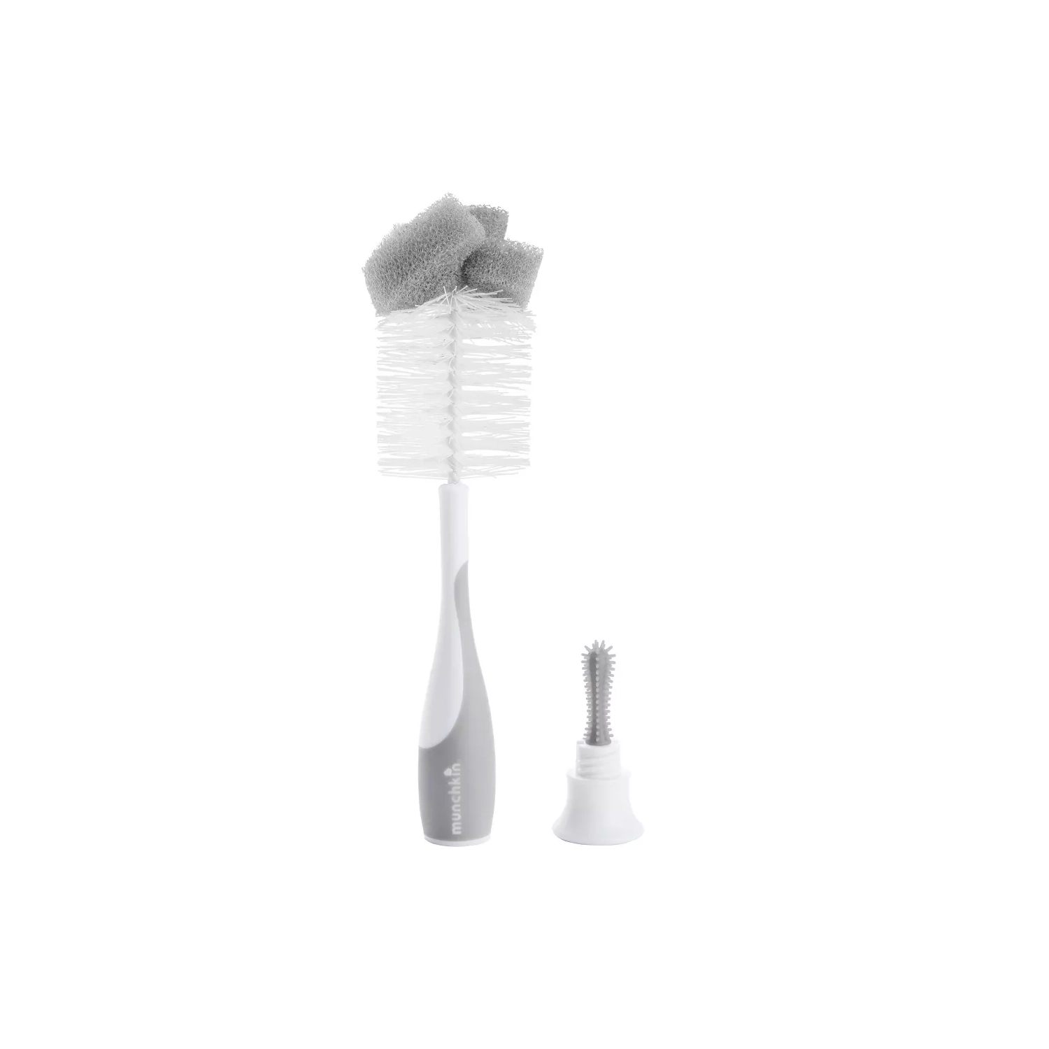 Brosse à biberon spongieuse de Munchkin - Gris