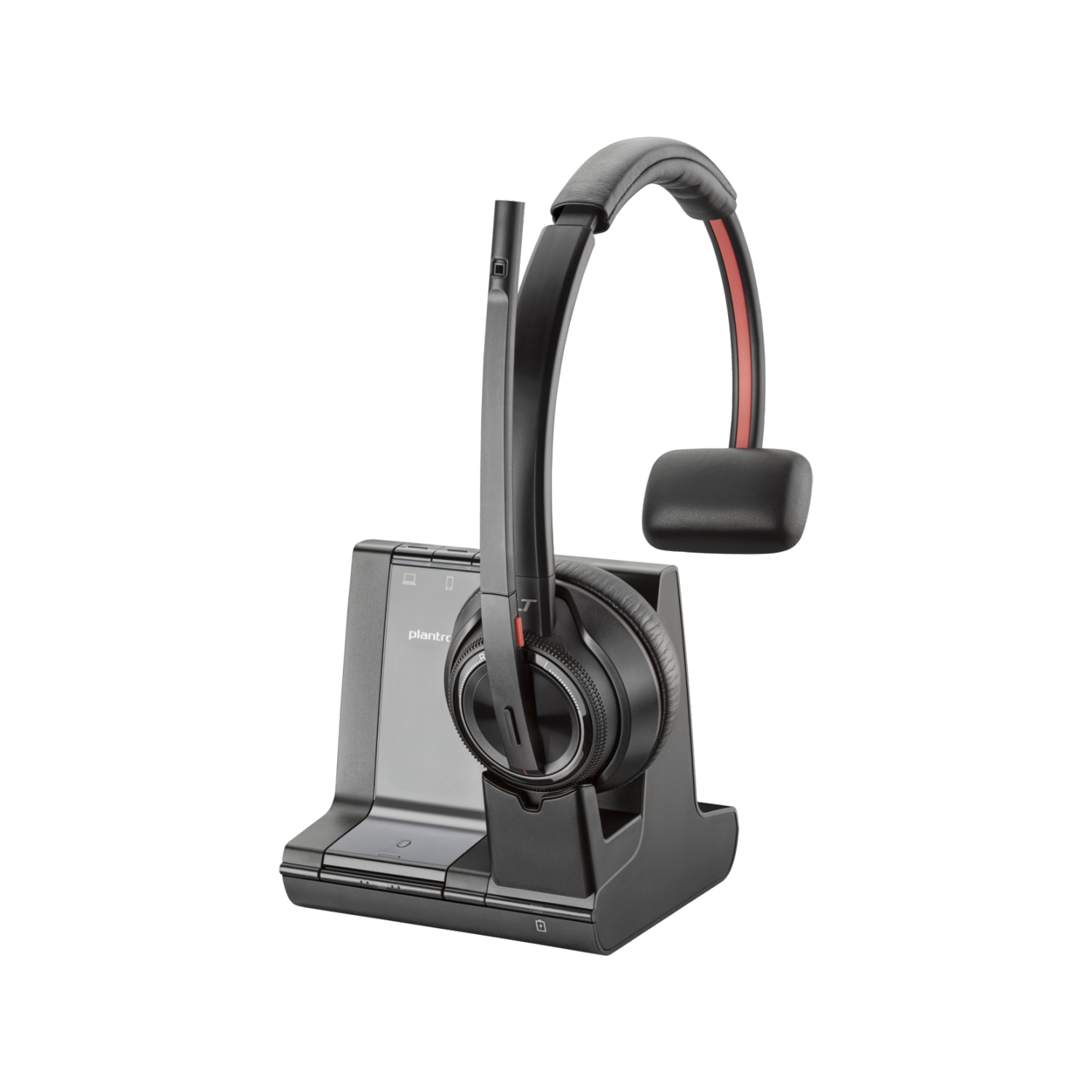 HP Poly Savi 8210 On-Ear Noise Cancelling Truly Wireless Bluetooth Headset - Black