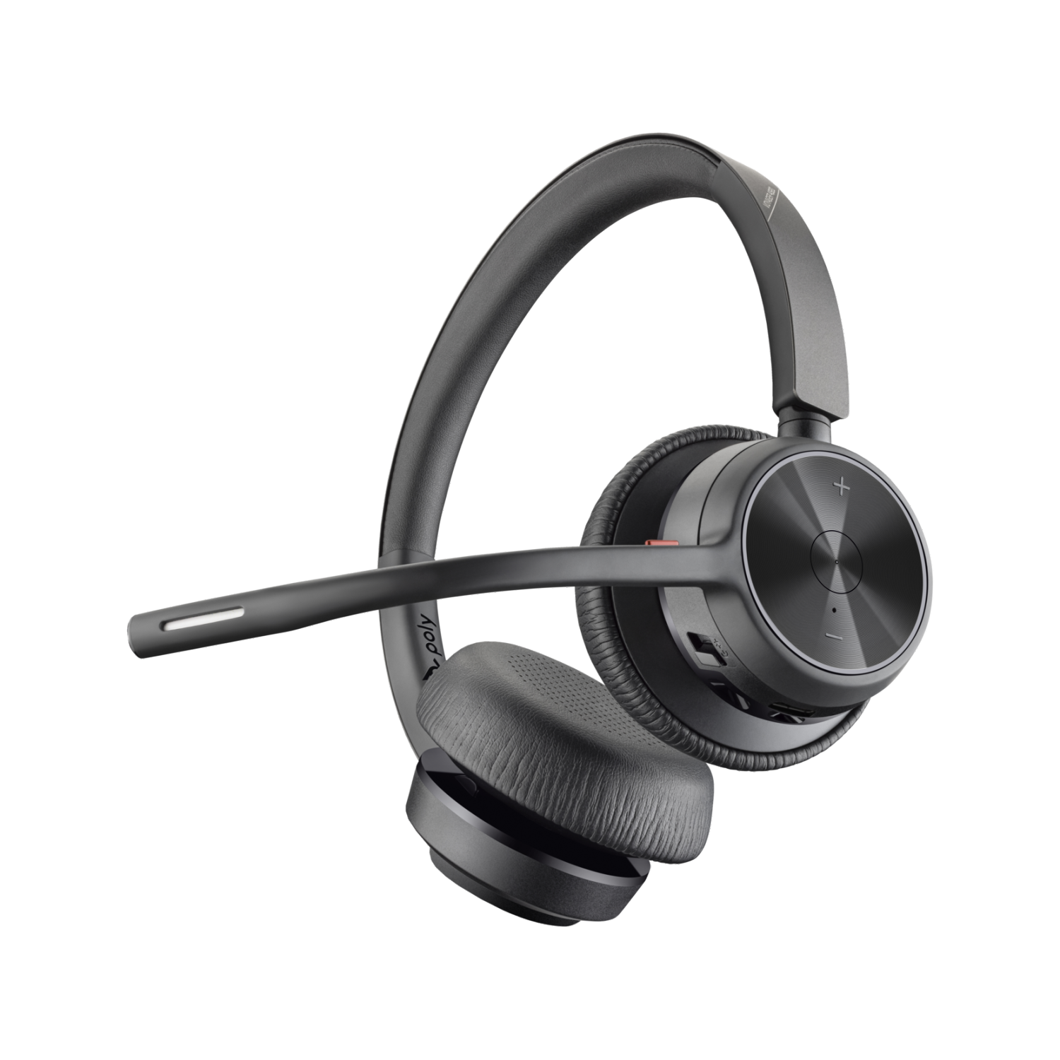 HP Poly Voyager 4320 UC On-Ear Noise Cancelling Bluetooth Headset - Black