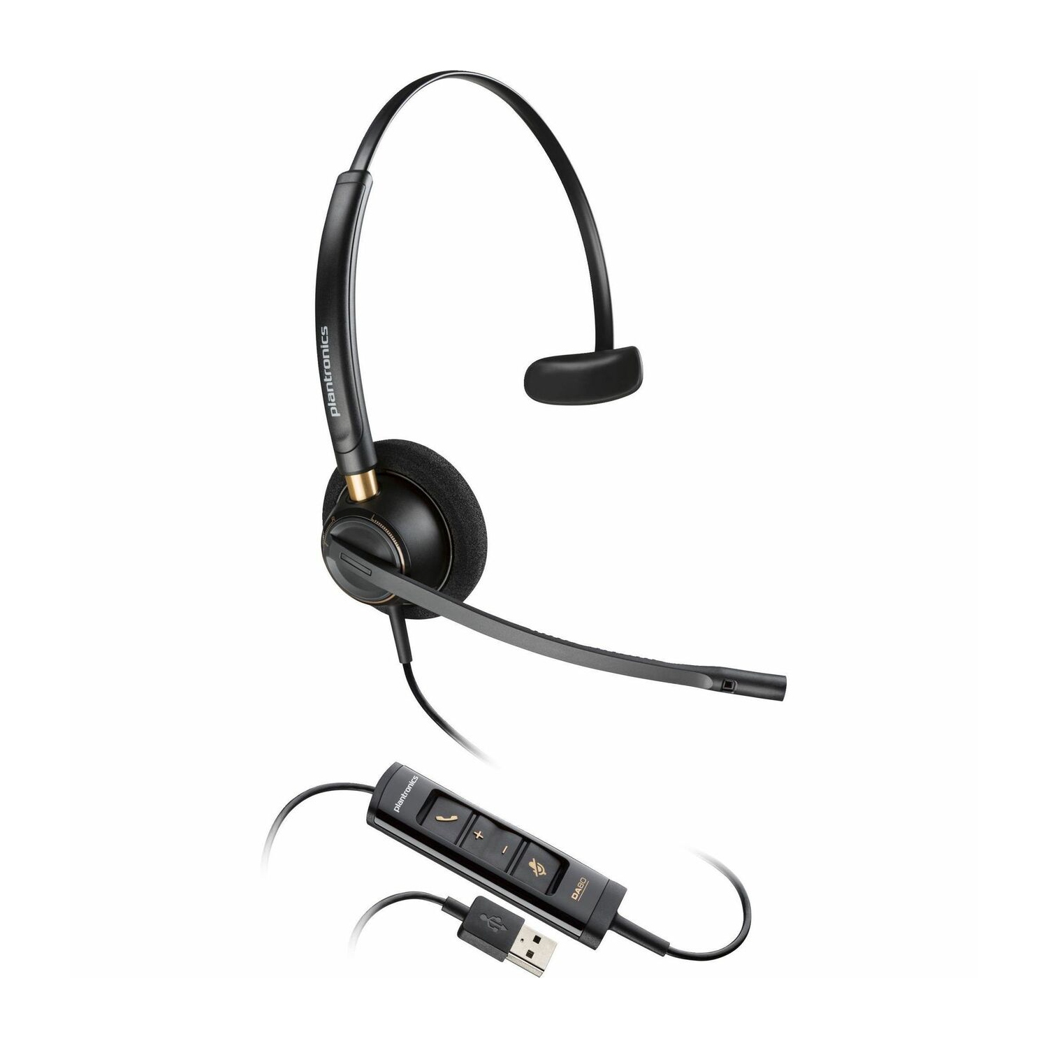 HP Poly EncorePro 515 On-Ear Noise Cancelling Headset - Black