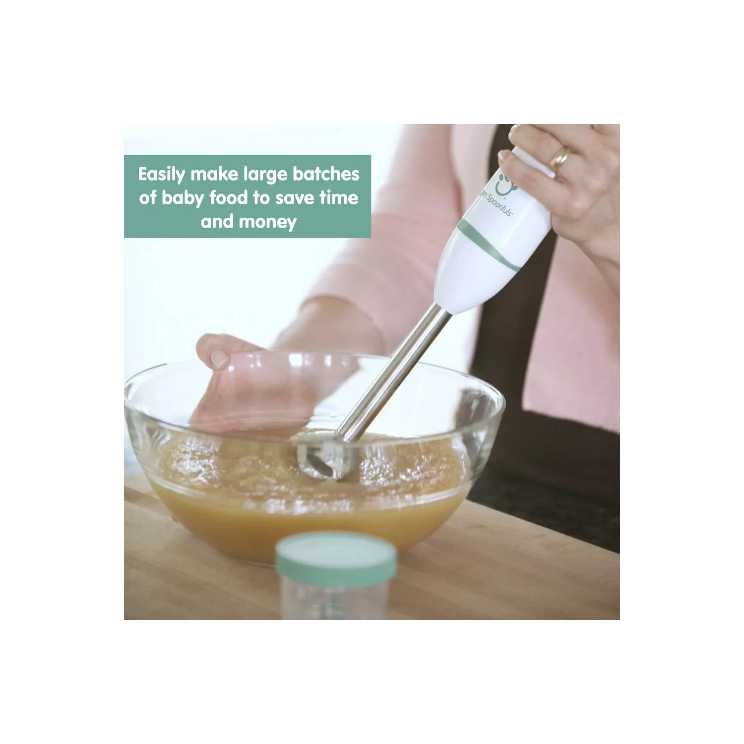 Sage Spoonfuls 2-in-1 Baby Food Maker, Baby Food Processor and Immersion Blender - White - 3pc