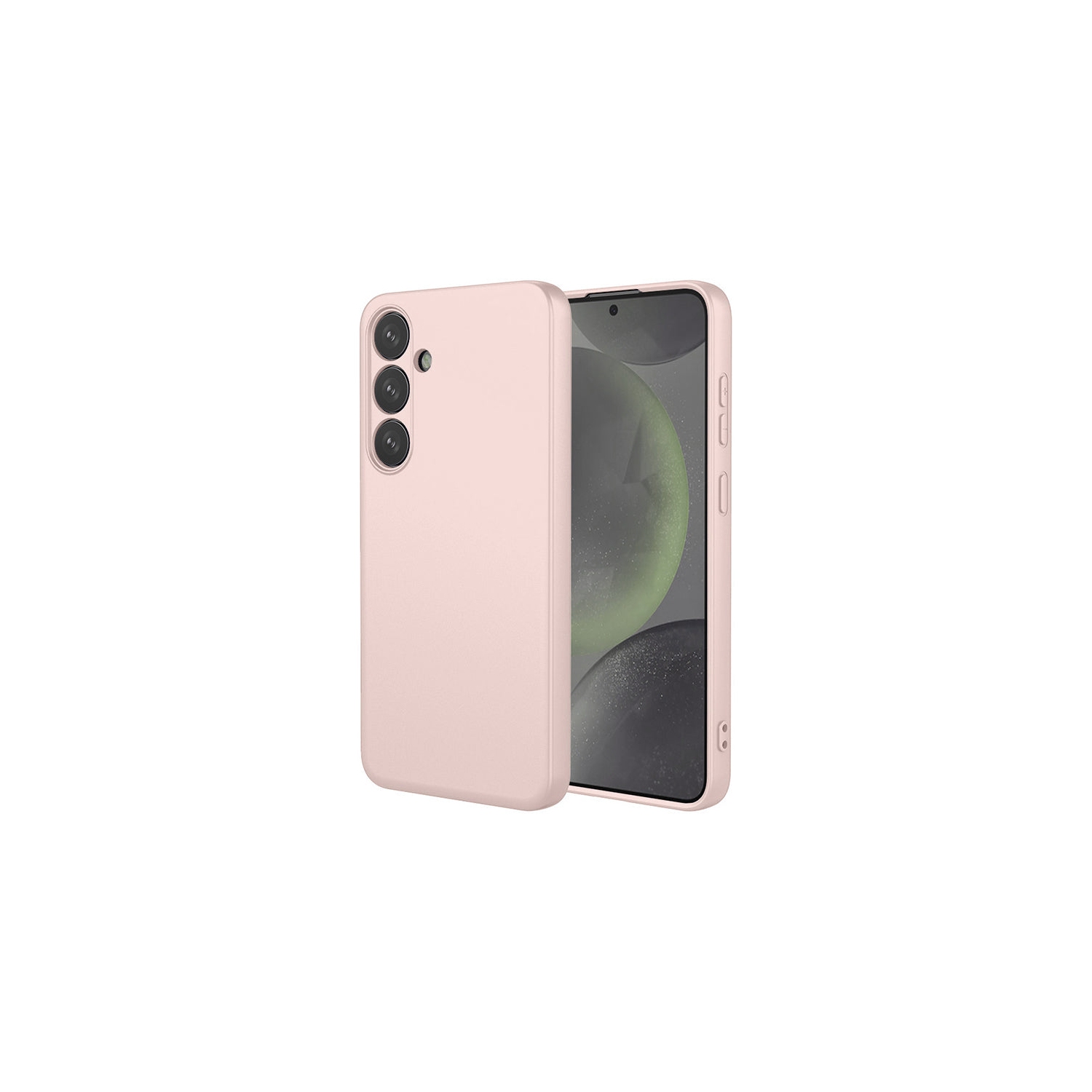 PANDACO Soft Shell Matte Pink Case for Samsung Galaxy S24+