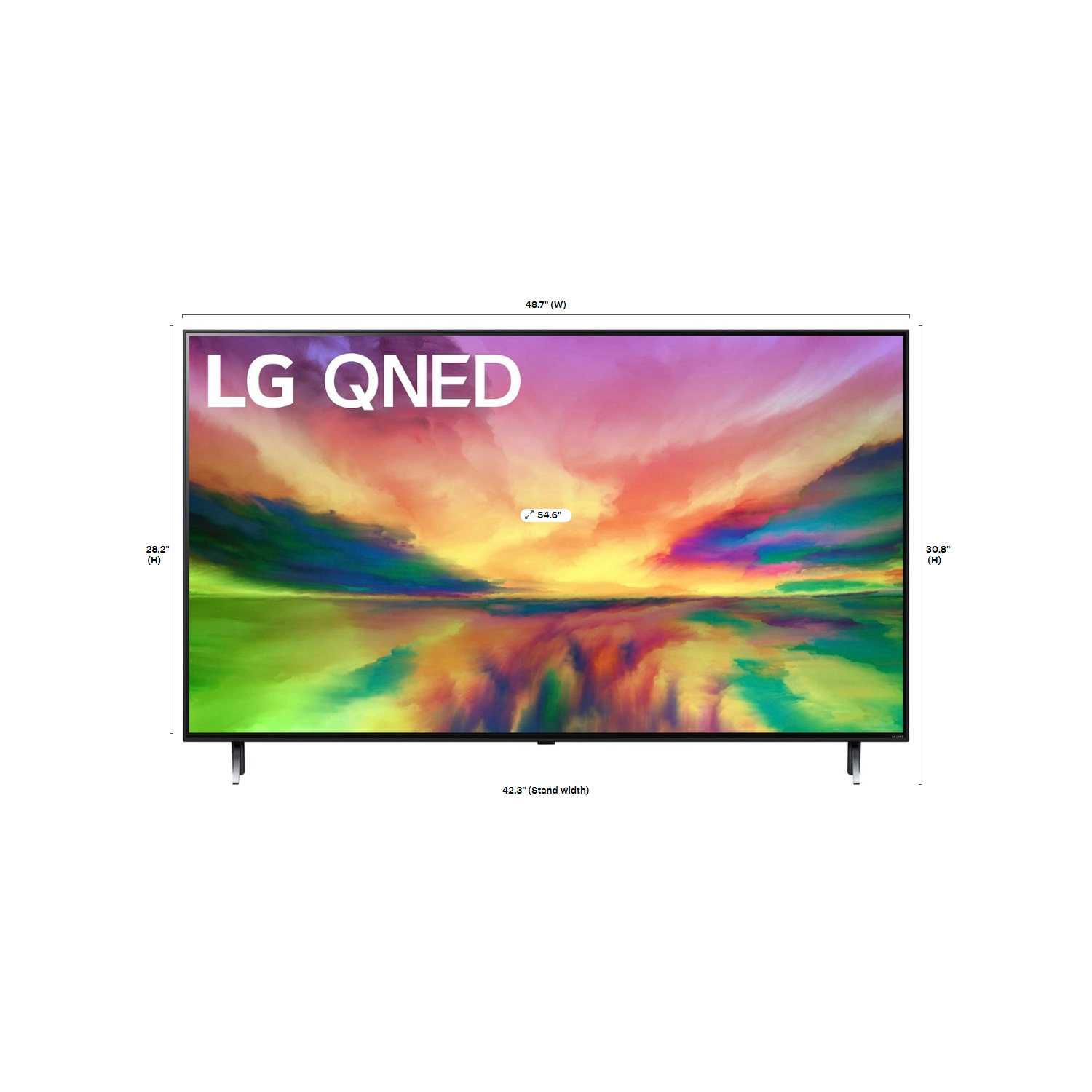 Remis à neuf - téléviseur intelligent webOS 23 QNED80URA UHD 4K QNED de 55 po de LG
