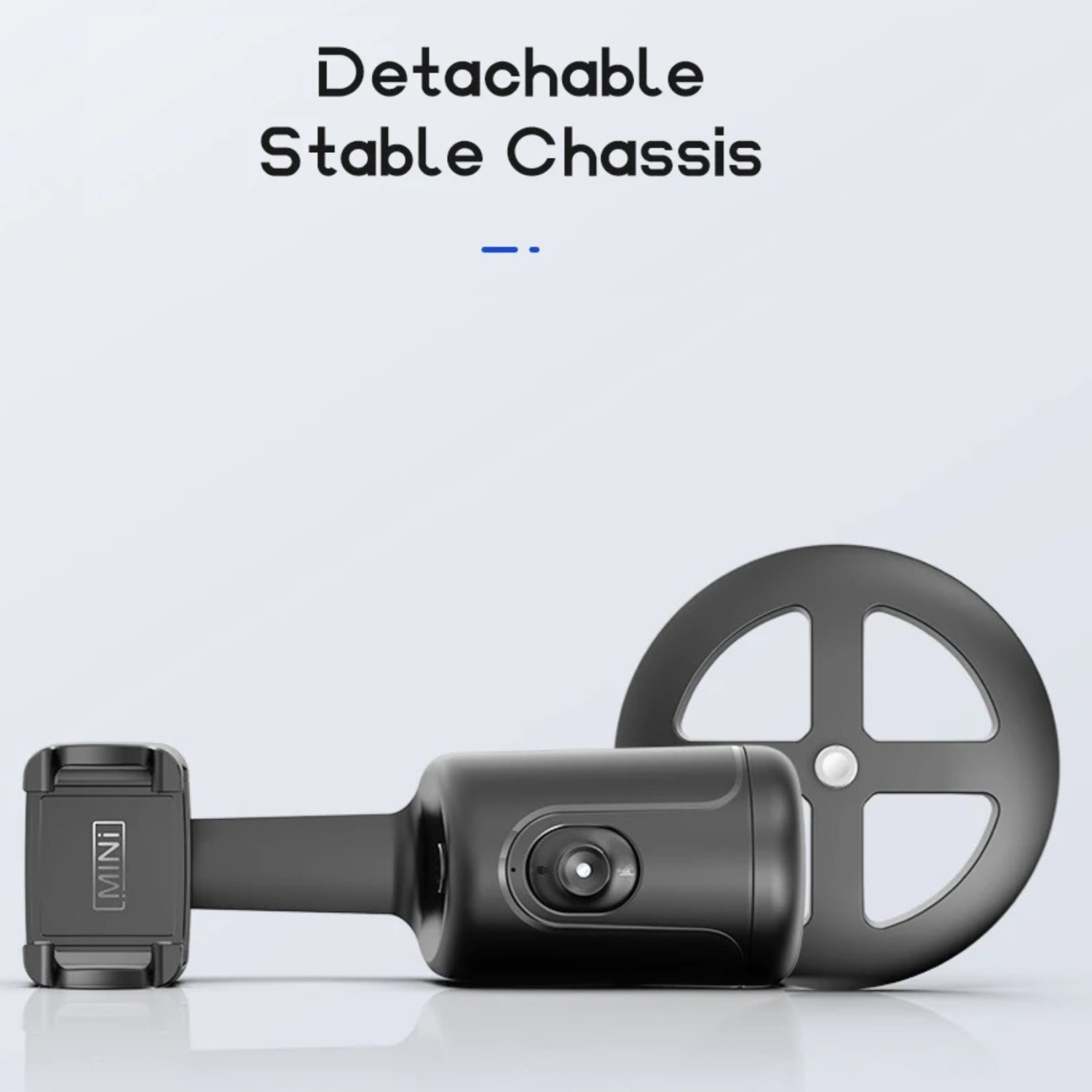 TUTT P1 Selfie Phone Holder Mount | Smart 360° Auto Face Tracking Gimbal Desktop Stabilizer Tripod | Adjustable Lens | No App, Gesture Control |