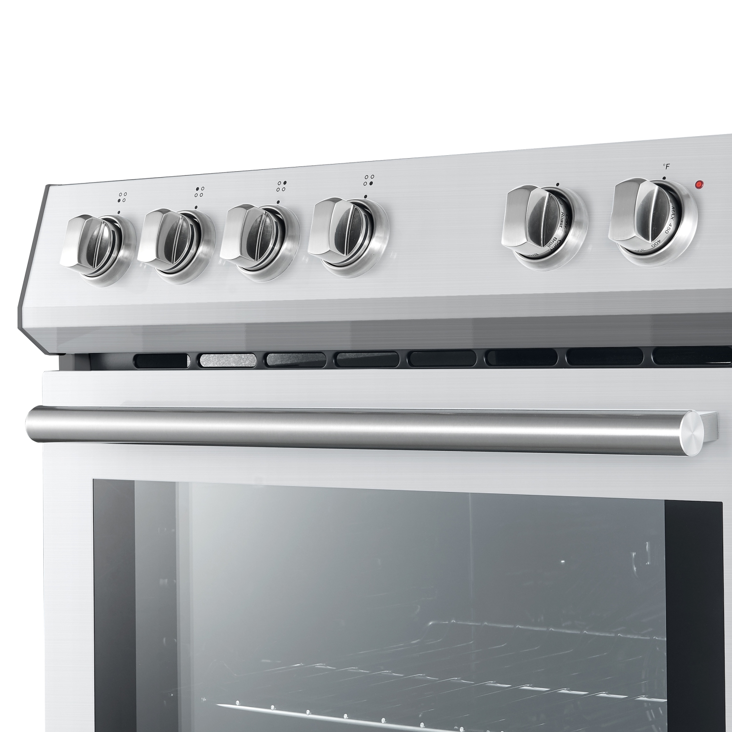 FORNO Leonardo Espresso 30-inch Electric Range with Convection Oven and Smooth Top Surface in Stainless Steel