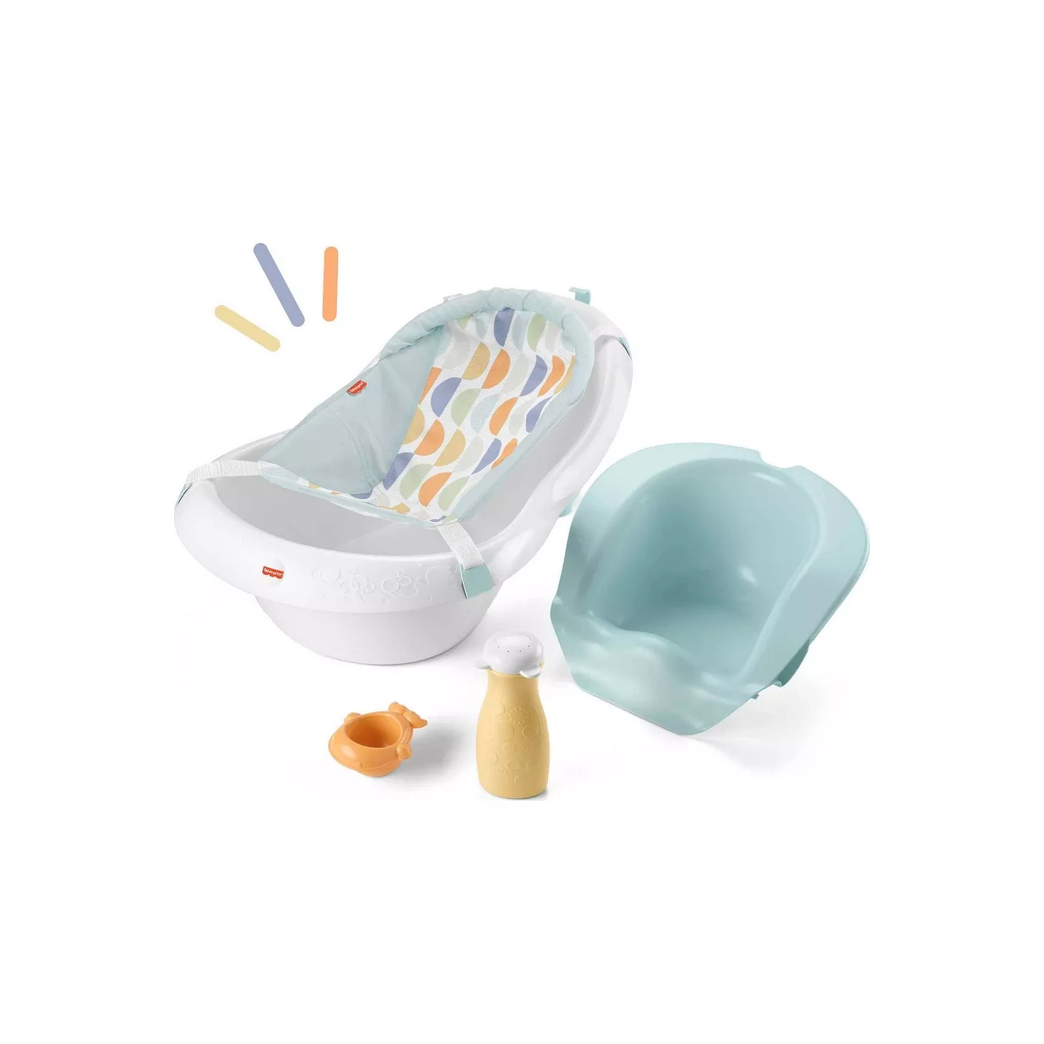 Fisher-Price 4-in-1 Sling 'n Seat Tub - White/Blue